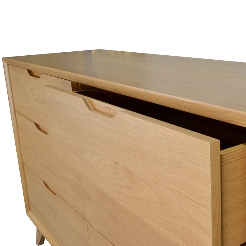 CDT1057-VN 6 Drawer Wide Chest - Natural - Image 11