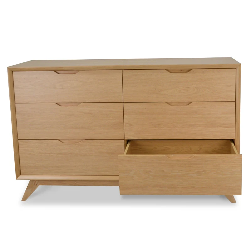 CDT1057-VN 6 Drawer Wide Chest - Natural - Image 5