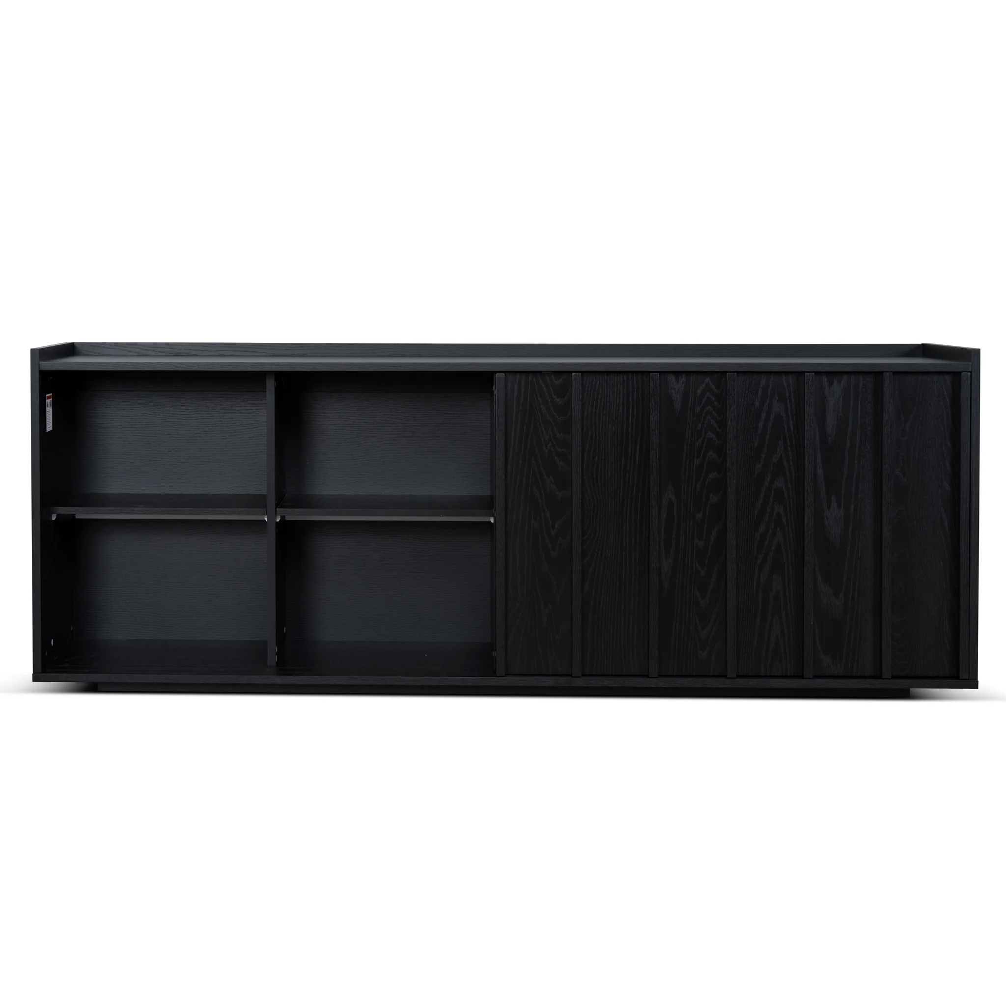 CDT10589-KD 2m Sideboard Unit - Full Black - Image 3