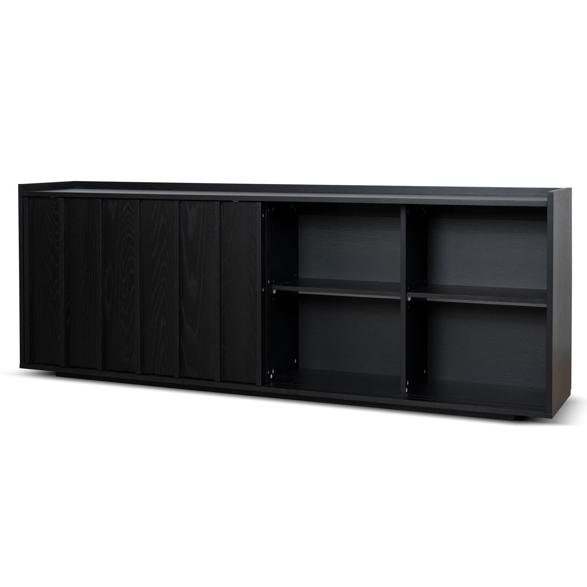 CDT10589-KD 2m Sideboard Unit - Full Black - Image 4
