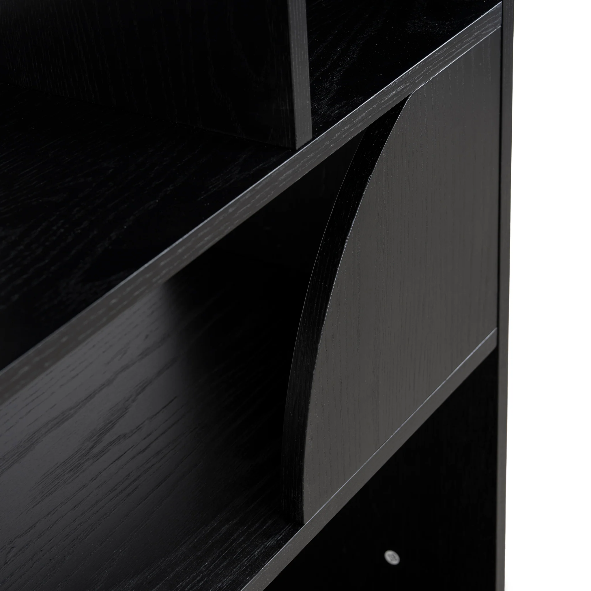 CDT10595-KD 1.6m (H) Book Shelf - Full Black - Image 14