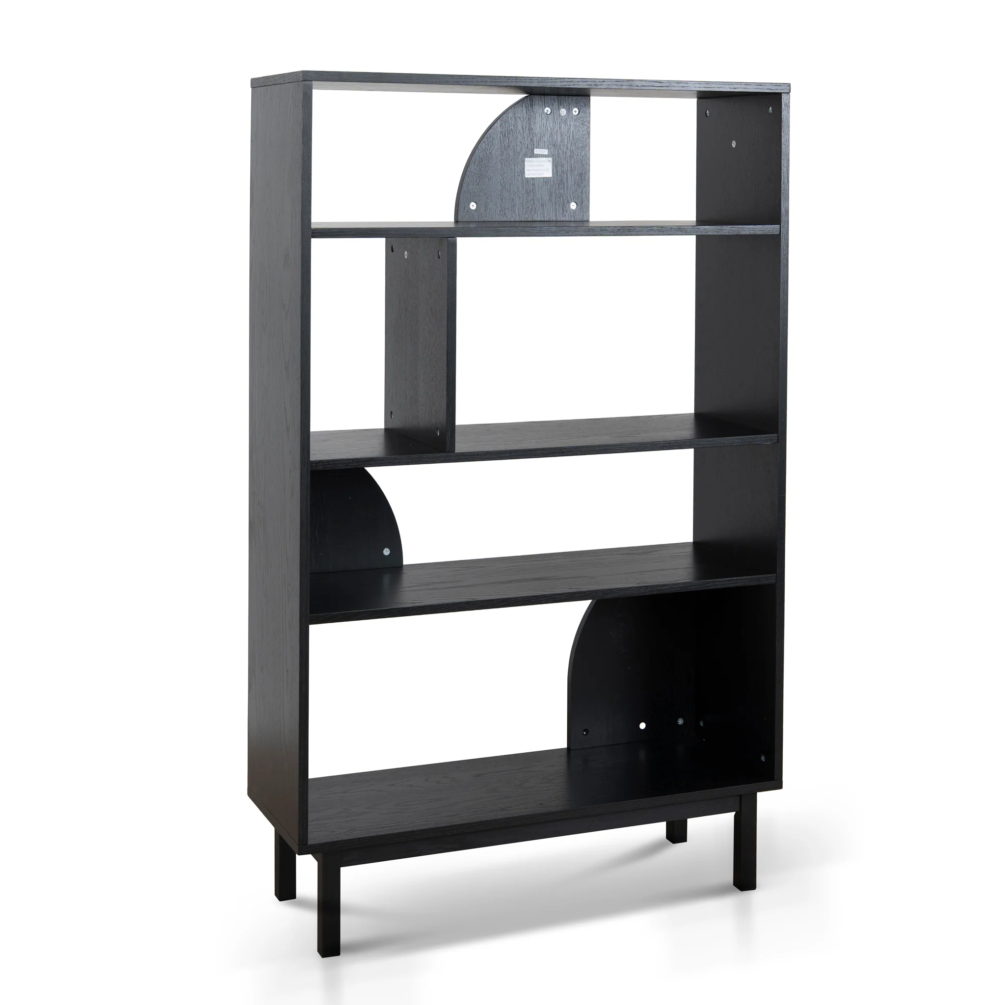 CDT10595-KD 1.6m (H) Book Shelf - Full Black - Image 4