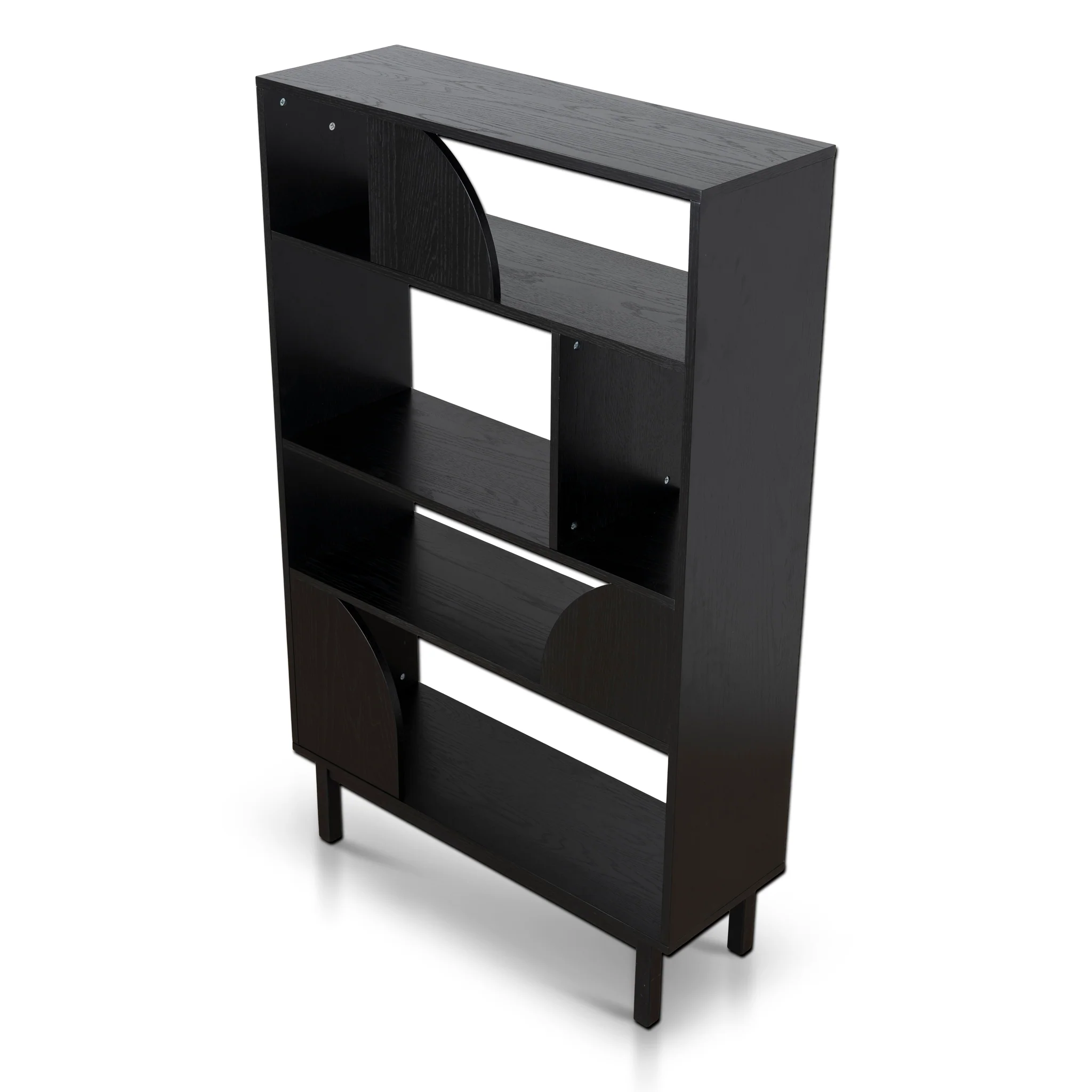 CDT10595-KD 1.6m (H) Book Shelf - Full Black - Image 6