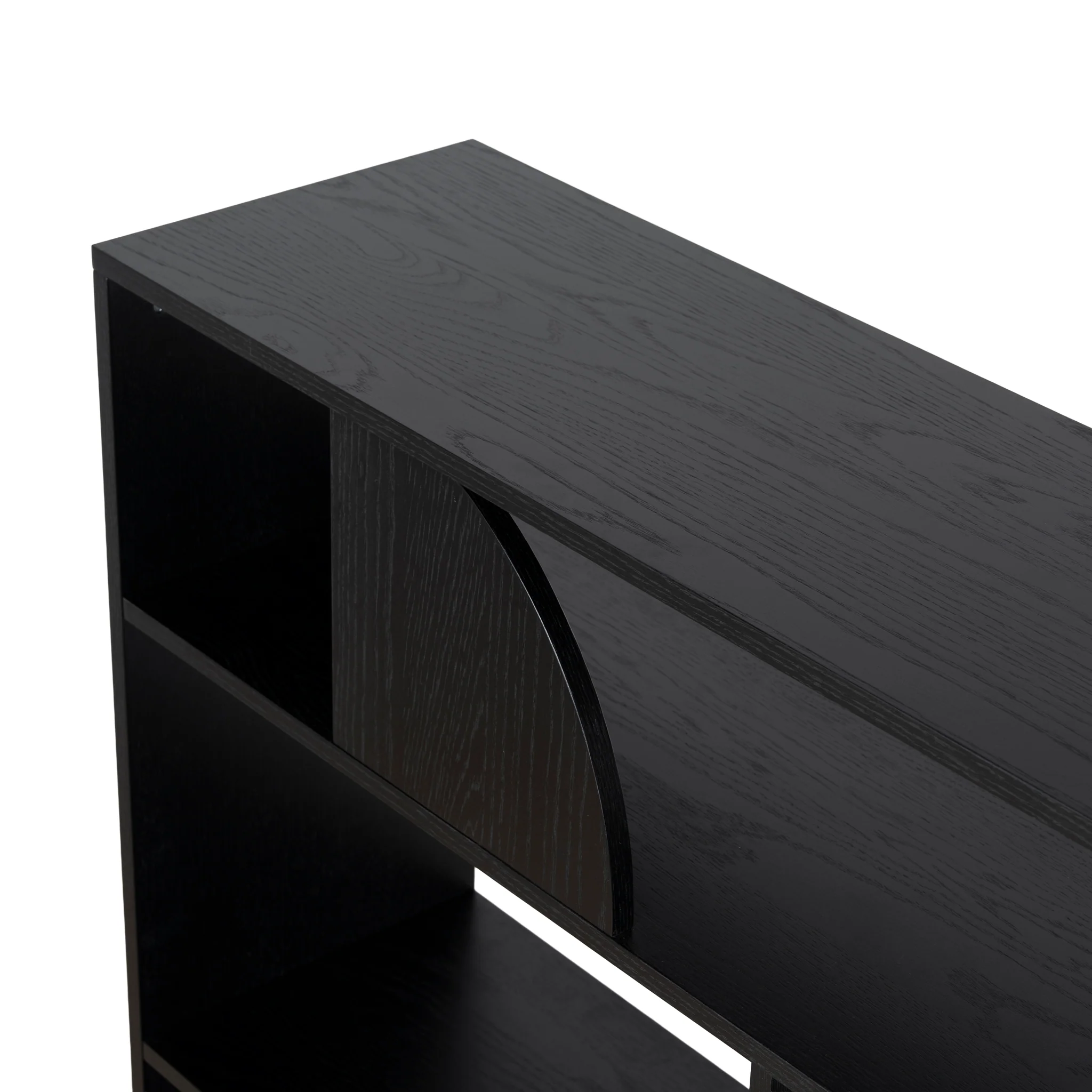CDT10595-KD 1.6m (H) Book Shelf - Full Black - Image 7