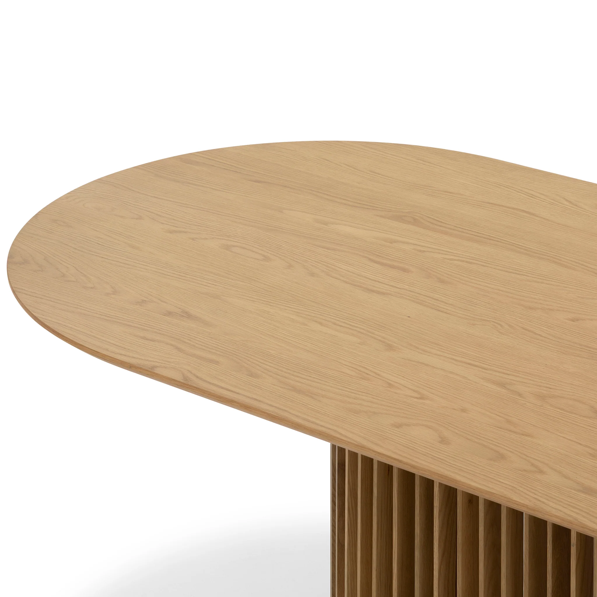 CDT10670-CU 2.2m Oval Dining Table - Natural - Image 11