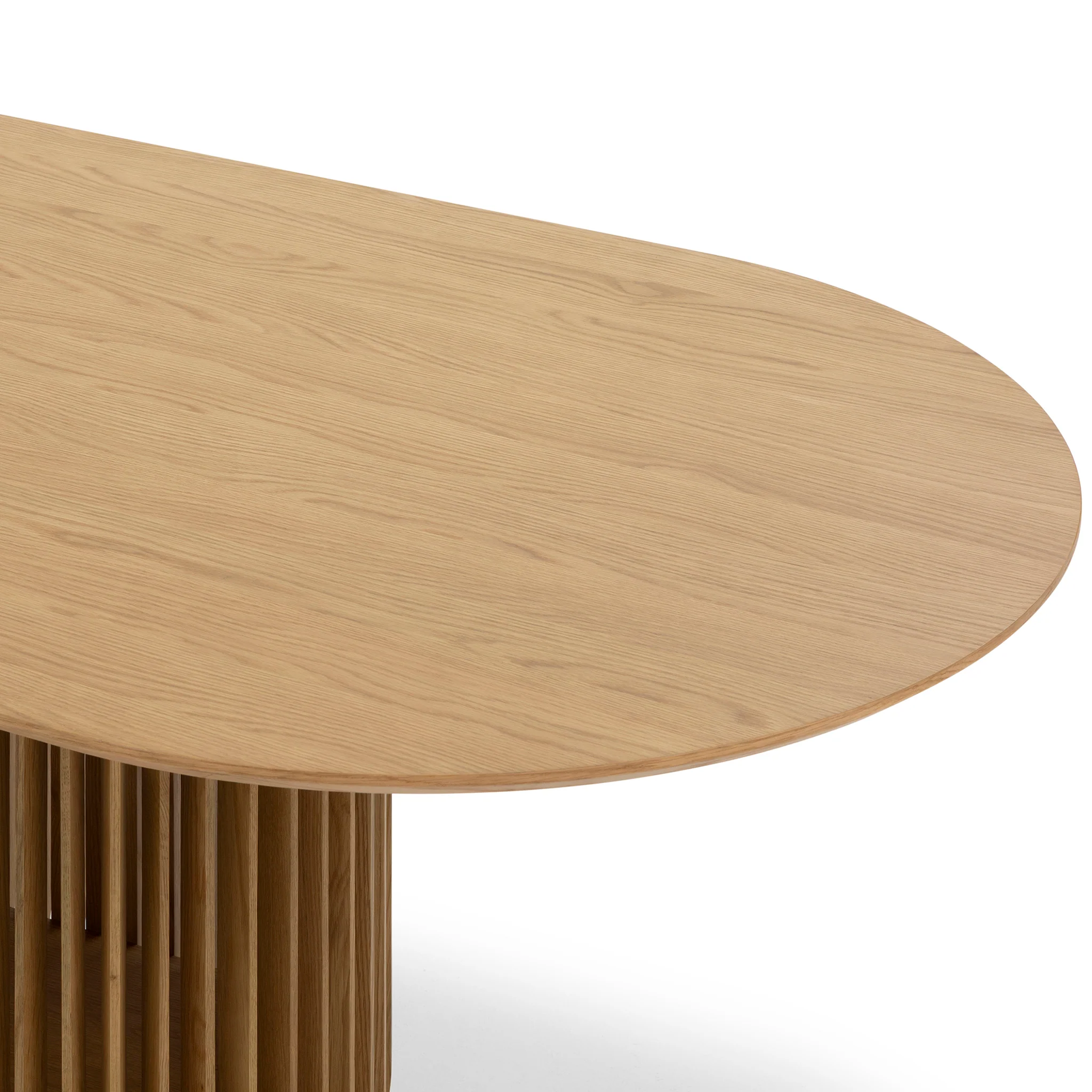 CDT10670-CU 2.2m Oval Dining Table - Natural - Image 12