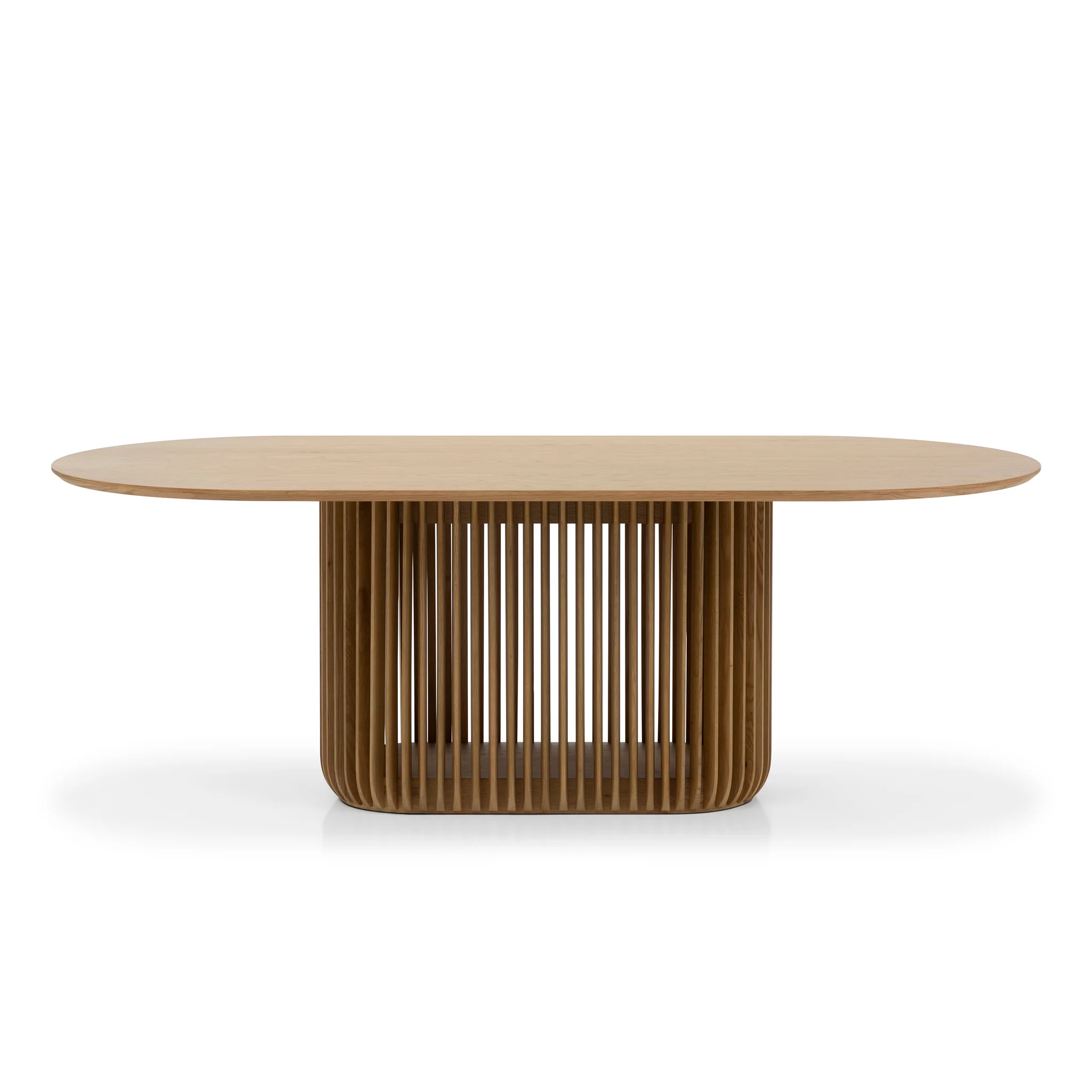 CDT10670-CU 2.2m Oval Dining Table - Natural - Image 2