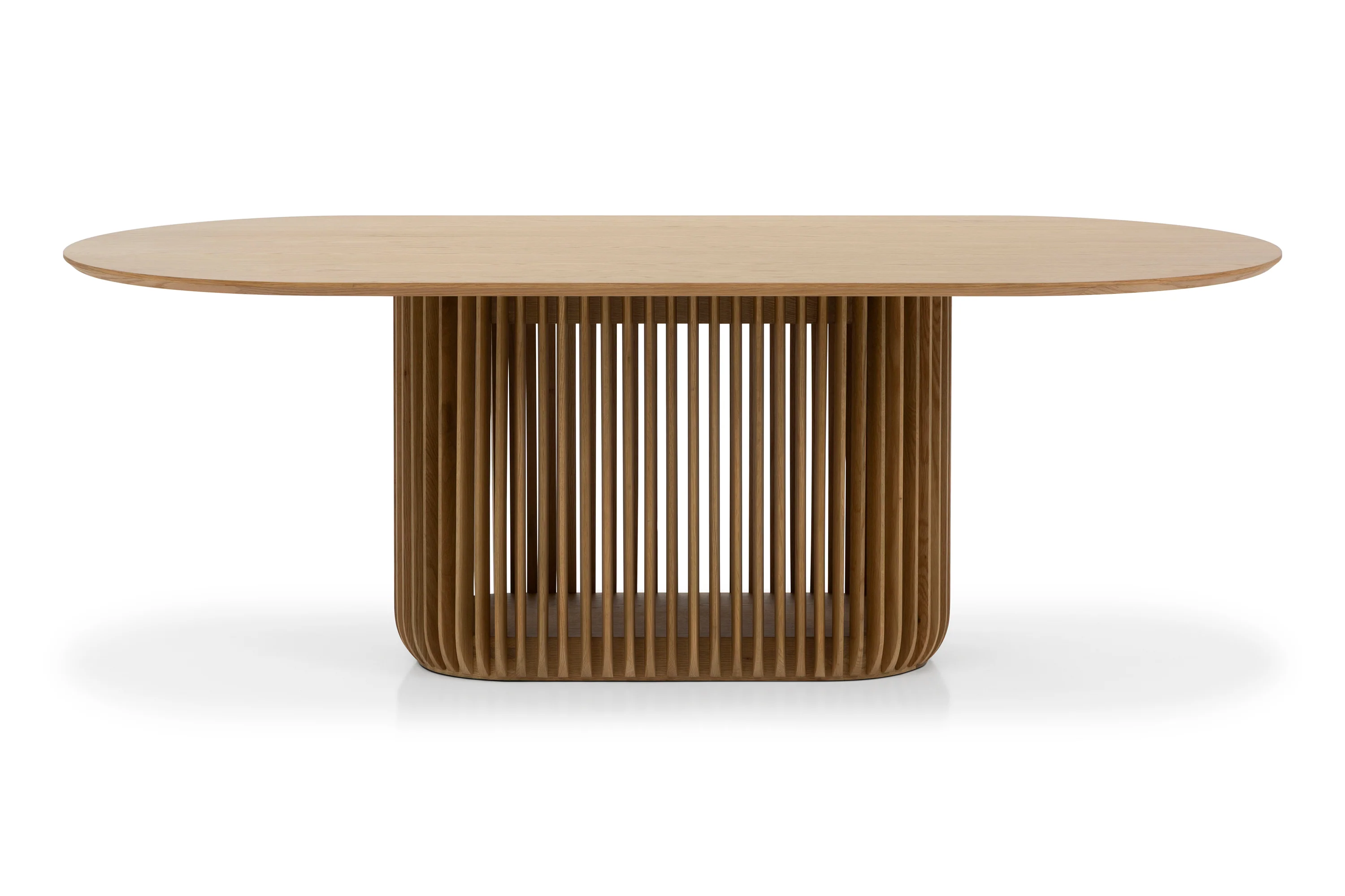CDT10670-CU 2.2m Oval Dining Table - Natural - Image 3