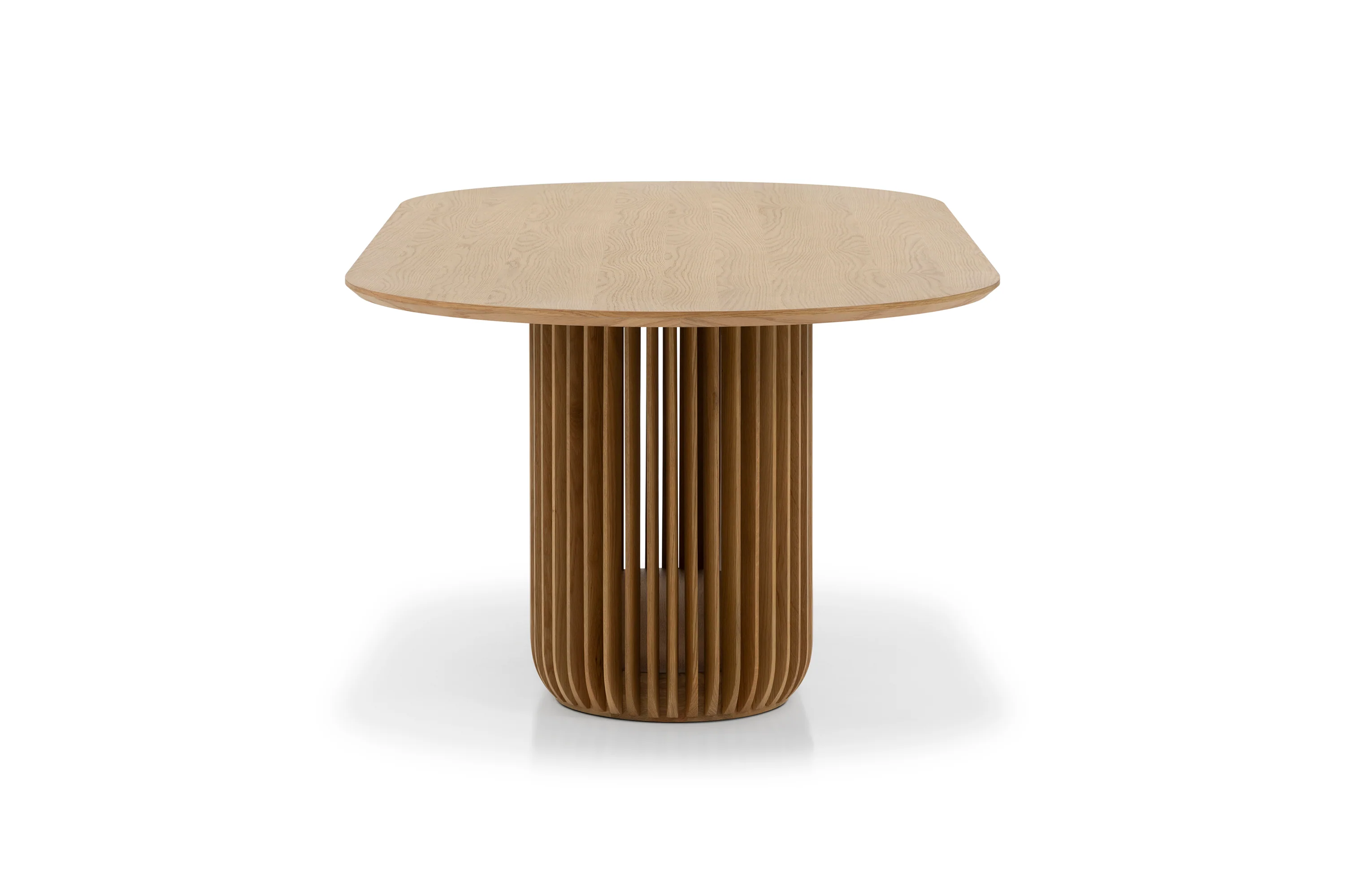CDT10670-CU 2.2m Oval Dining Table - Natural - Image 4