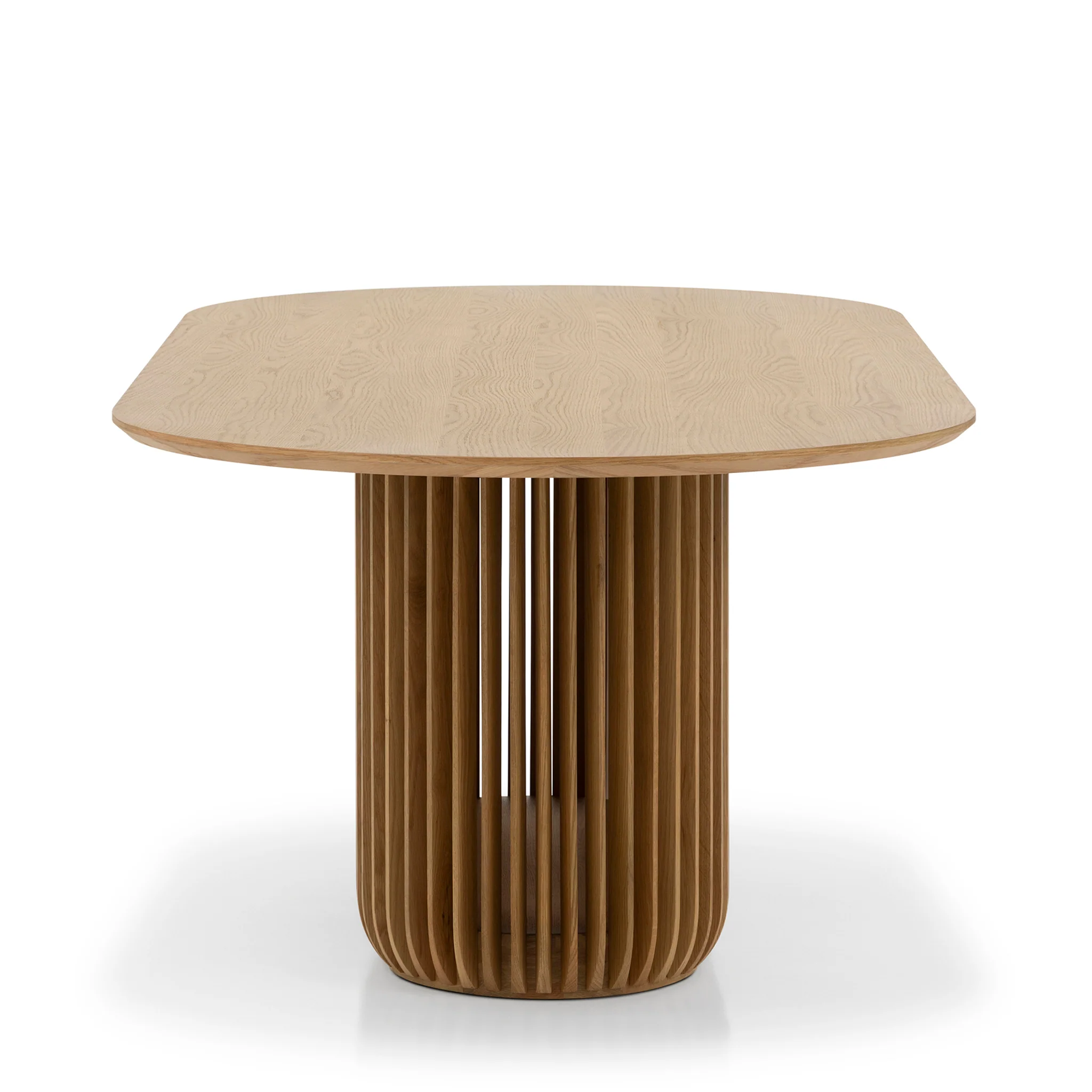 CDT10670-CU 2.2m Oval Dining Table - Natural - Image 5