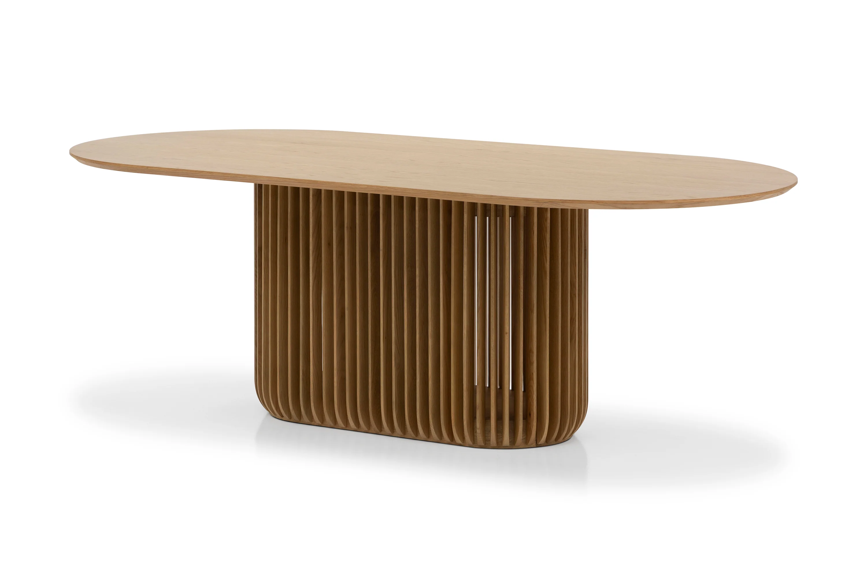 CDT10670-CU 2.2m Oval Dining Table - Natural - Image 6