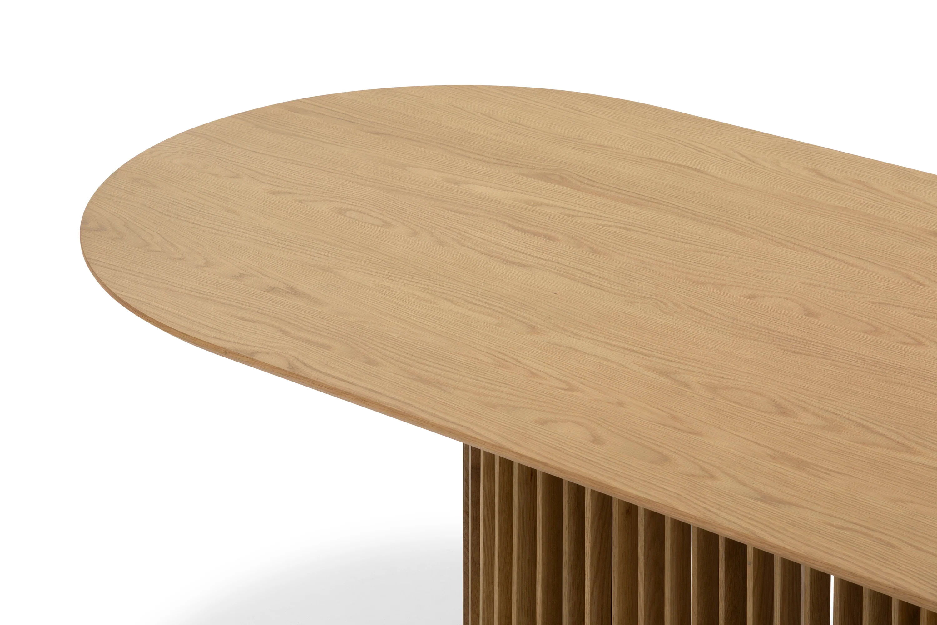 CDT10670-CU 2.2m Oval Dining Table - Natural - Image 7