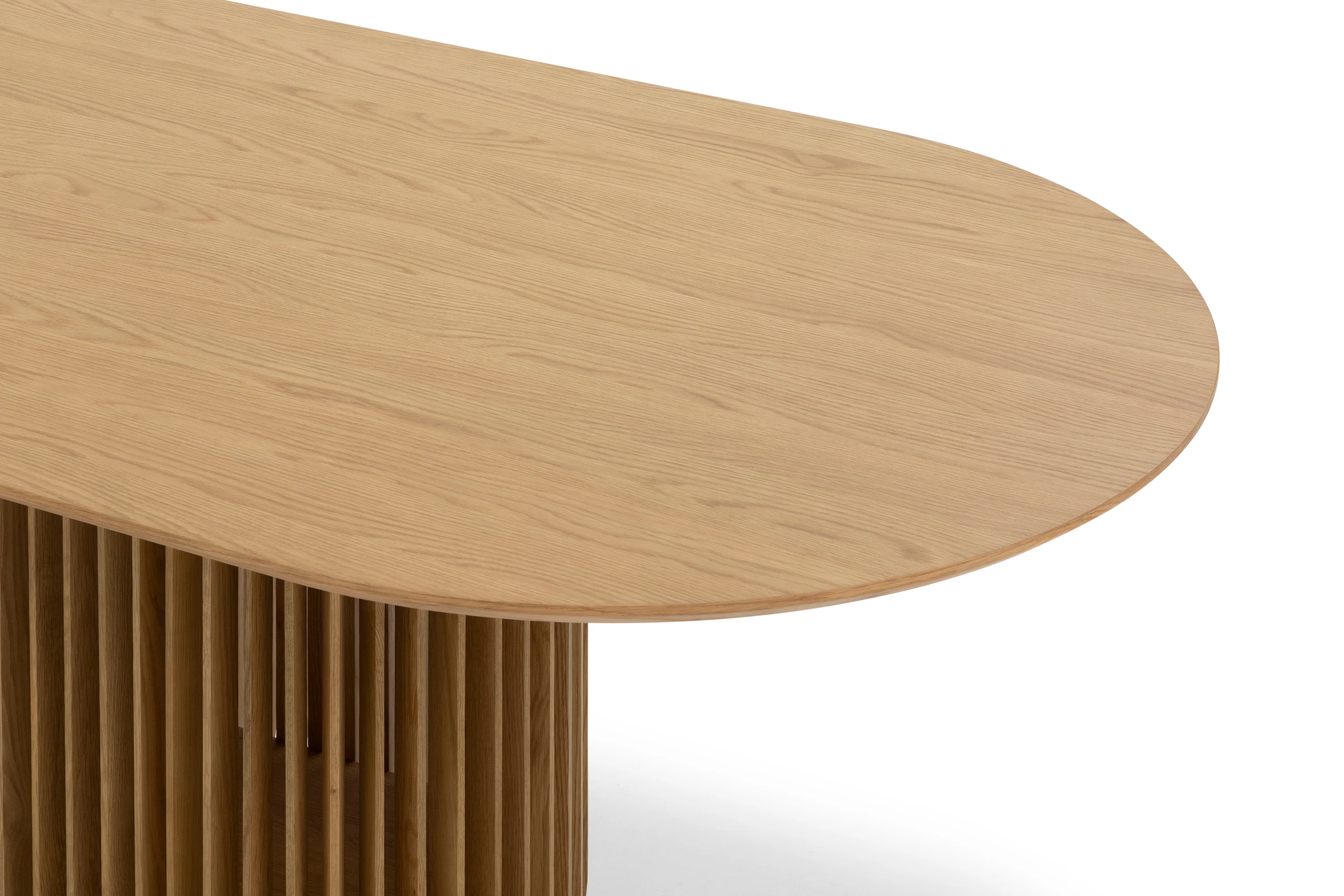 CDT10670-CU 2.2m Oval Dining Table - Natural - Image 8