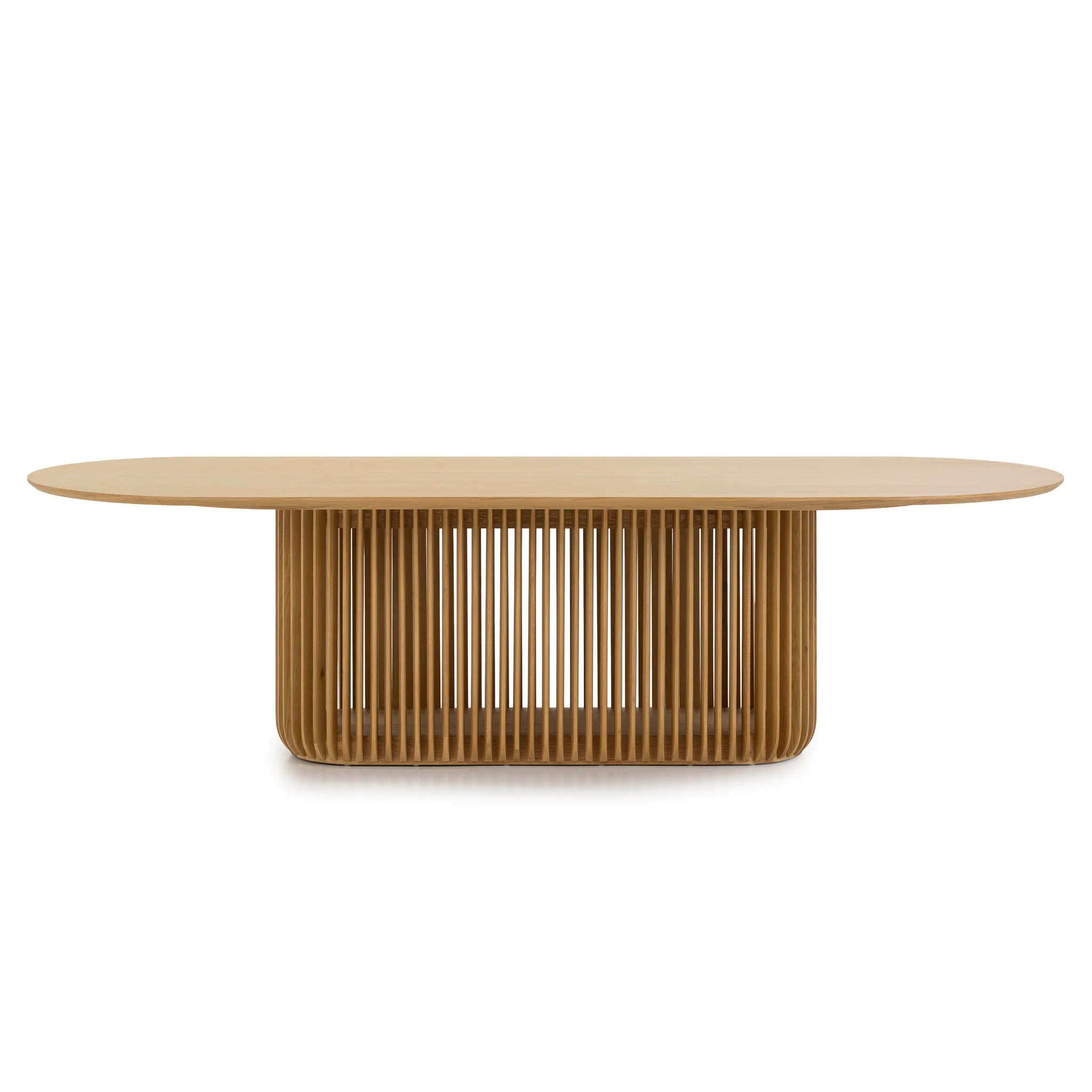 CDT10672-CU 2.8m Oval Dining Table - Natural - Image 3
