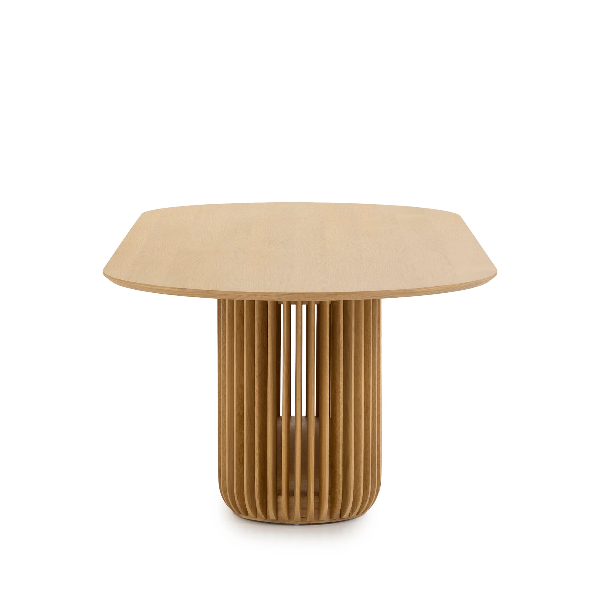 CDT10672-CU 2.8m Oval Dining Table - Natural - Image 4