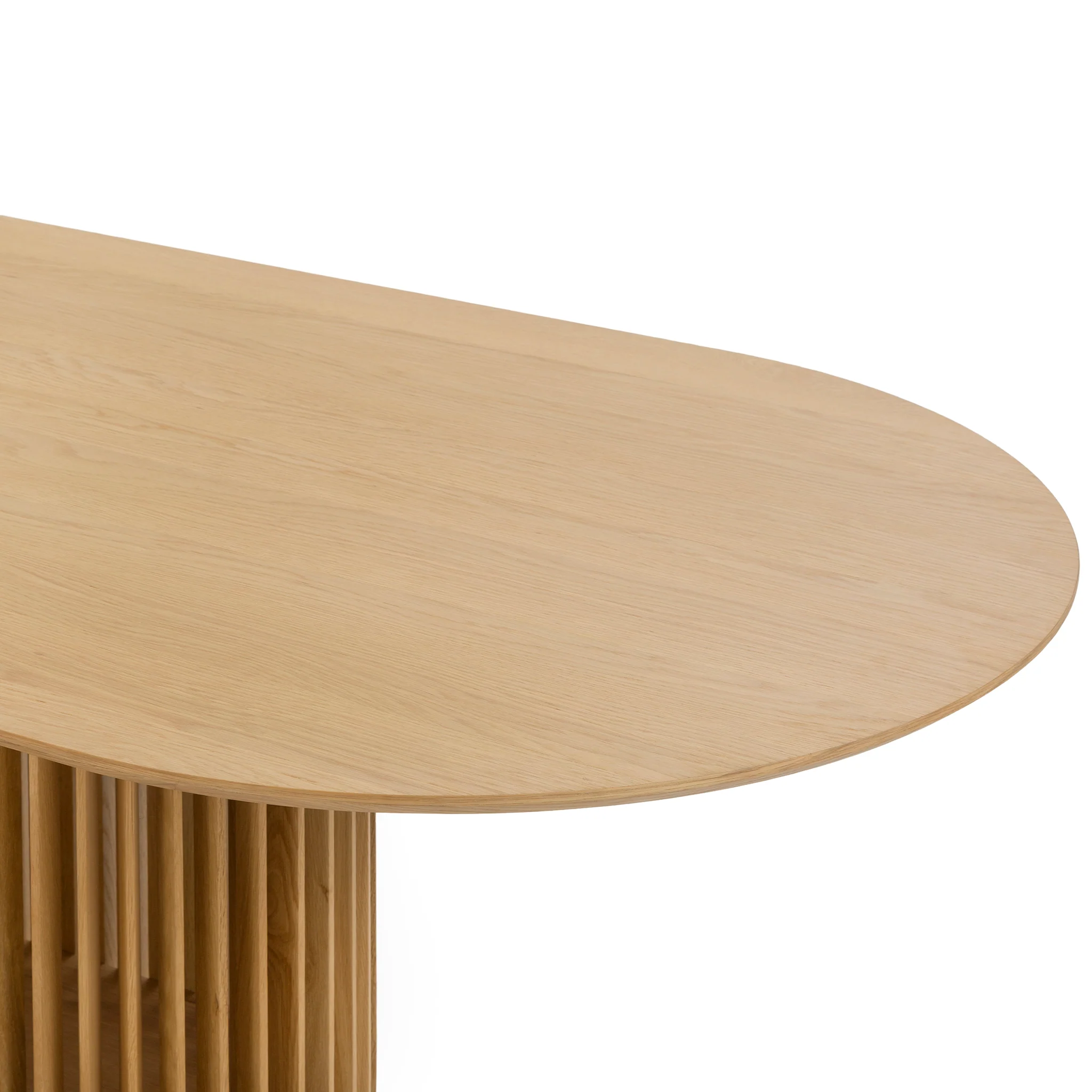 CDT10672-CU 2.8m Oval Dining Table - Natural - Image 5