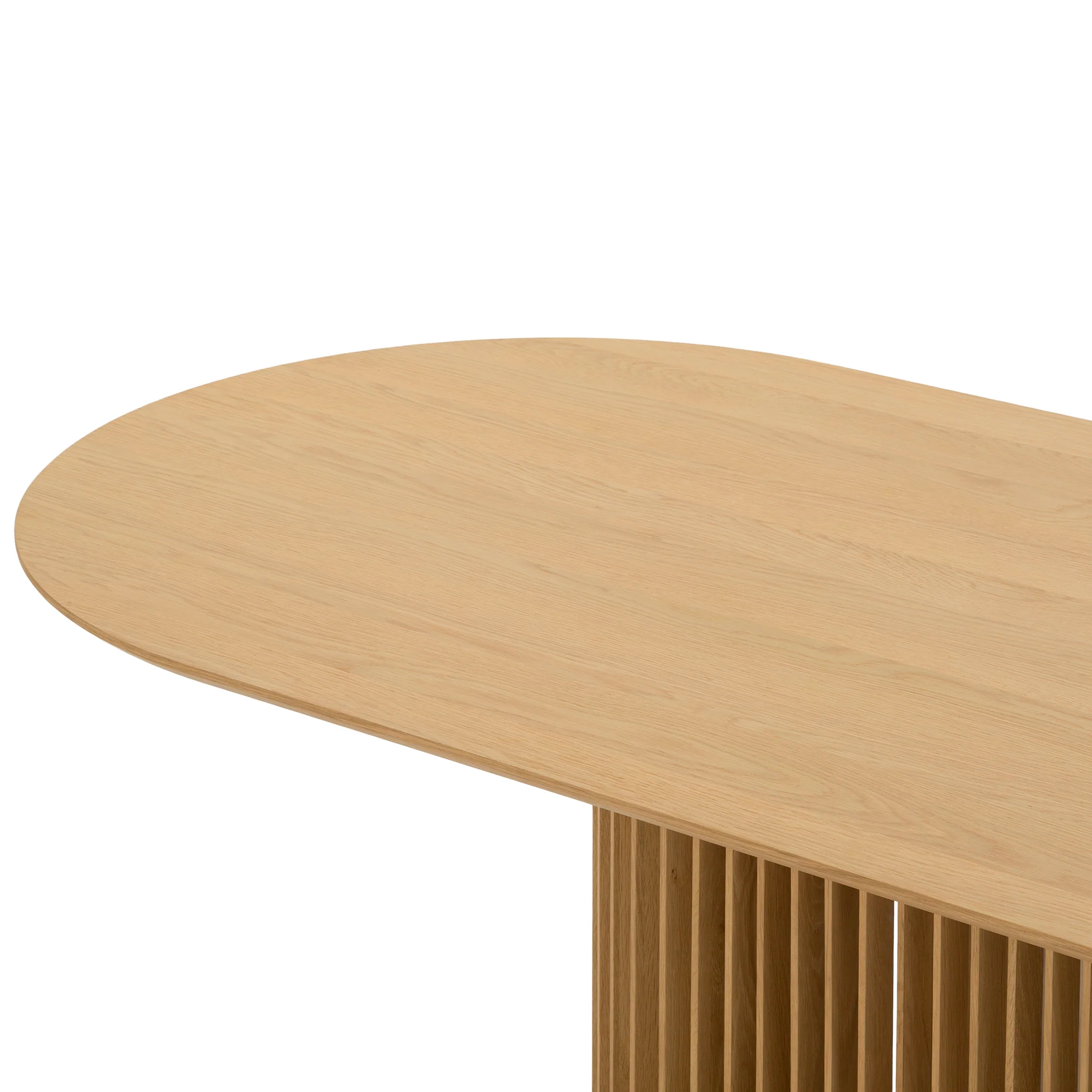 CDT10672-CU 2.8m Oval Dining Table - Natural - Image 6