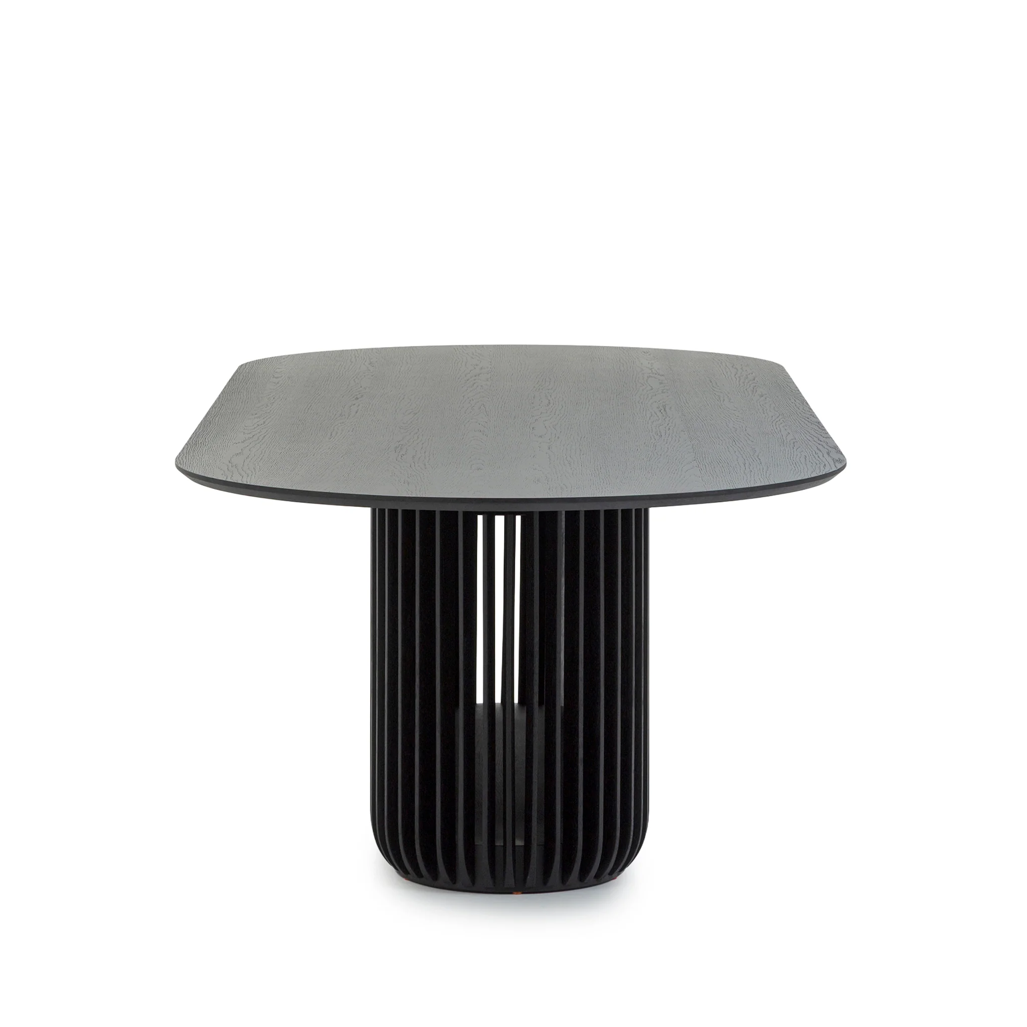 CDT10673-CU 2.8m Oval Dining Table - Black Stain - Image 3