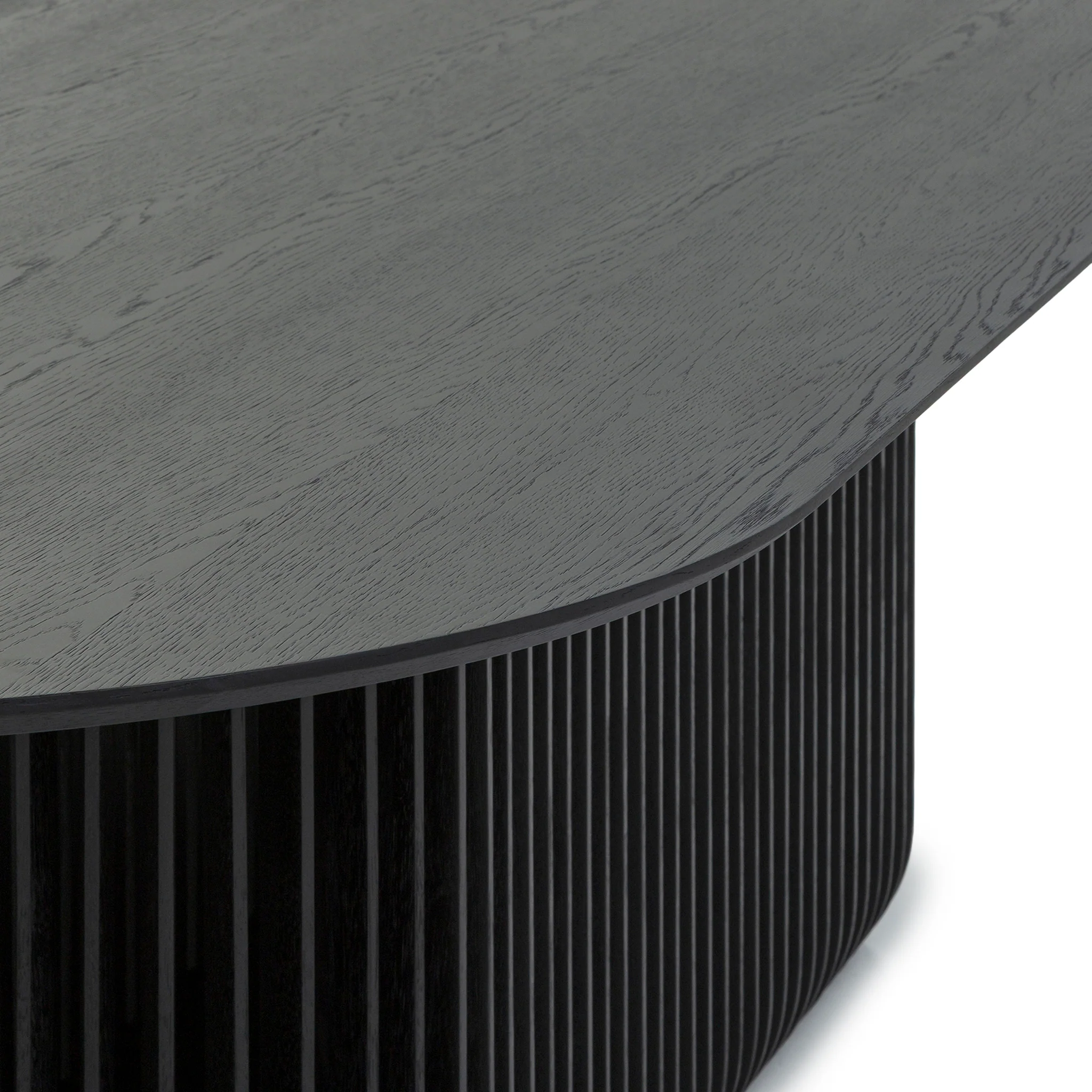 CDT10673-CU 2.8m Oval Dining Table - Black Stain - Image 5