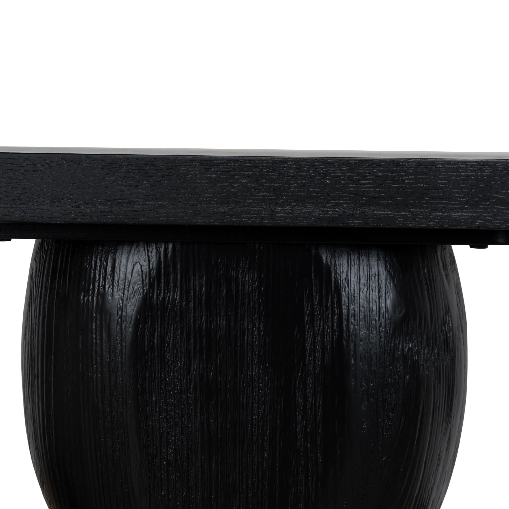 CDT10897-NI 1.6m Elm Console Table - Full Black - Image 8