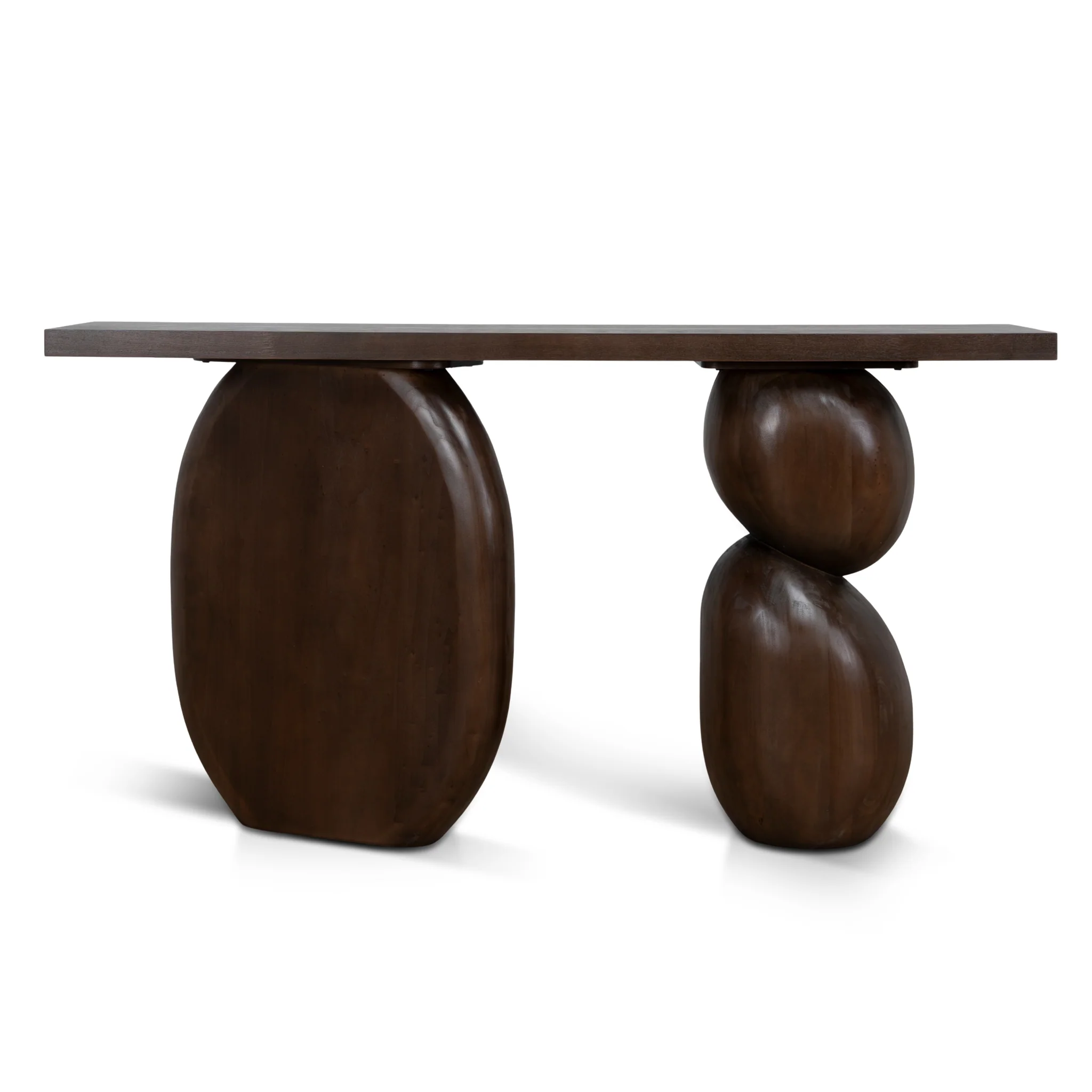 CDT10898-NI 1.6m Elm Console Table - Walnut - Image 2