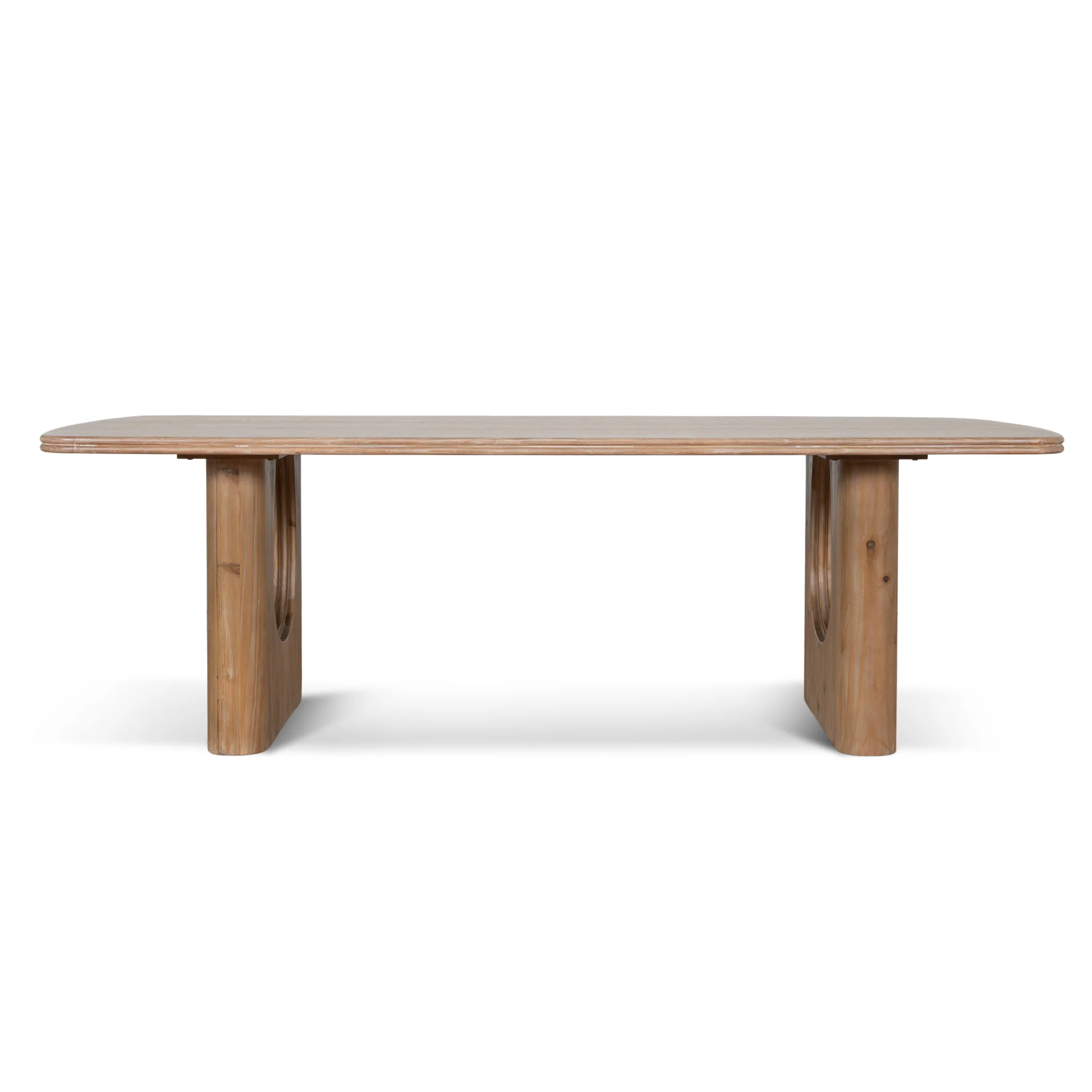 CDT10903-NI 2.4m Elm Dining Table - Natural - Image 2