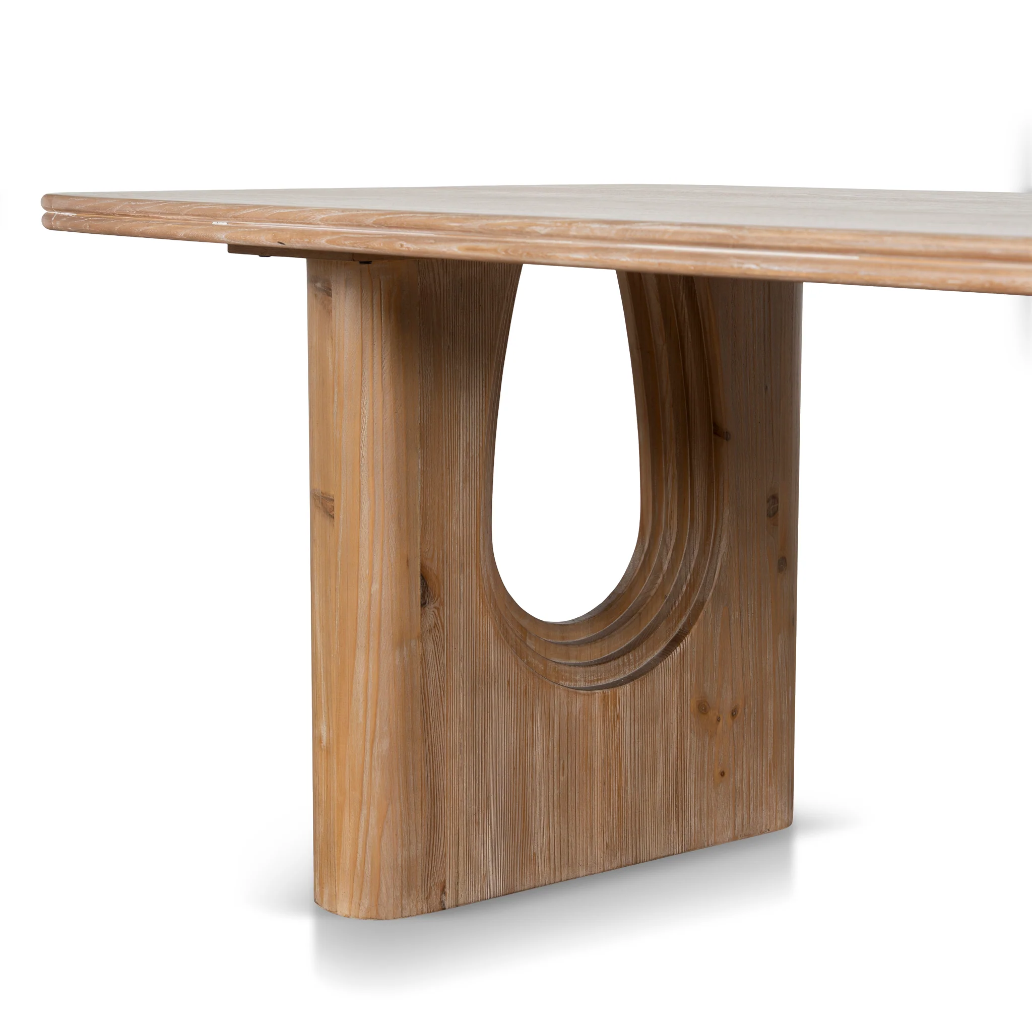 CDT10903-NI 2.4m Elm Dining Table - Natural - Image 5