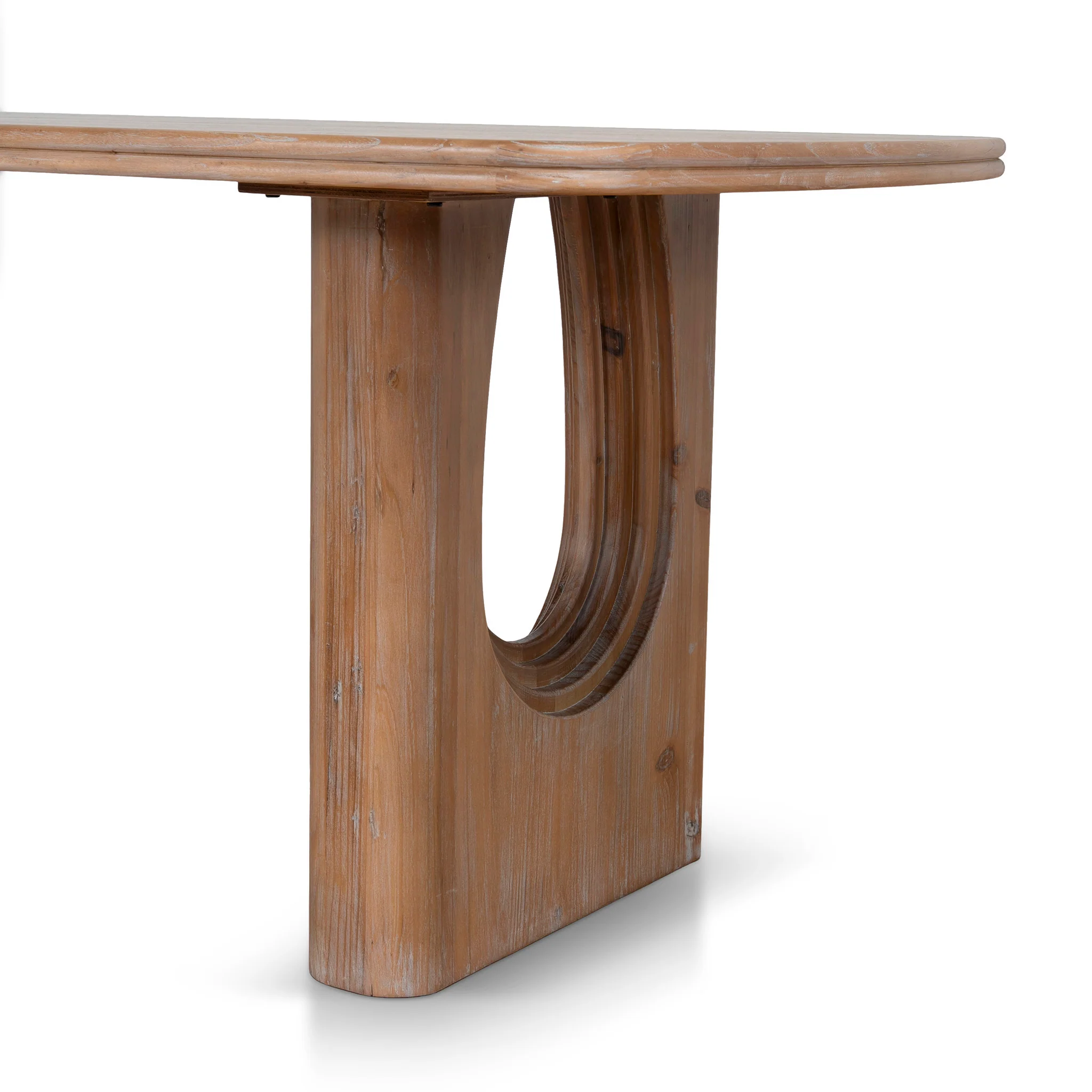 CDT10905-NI 1.8m Elm Dining Table - Natural - Image 5