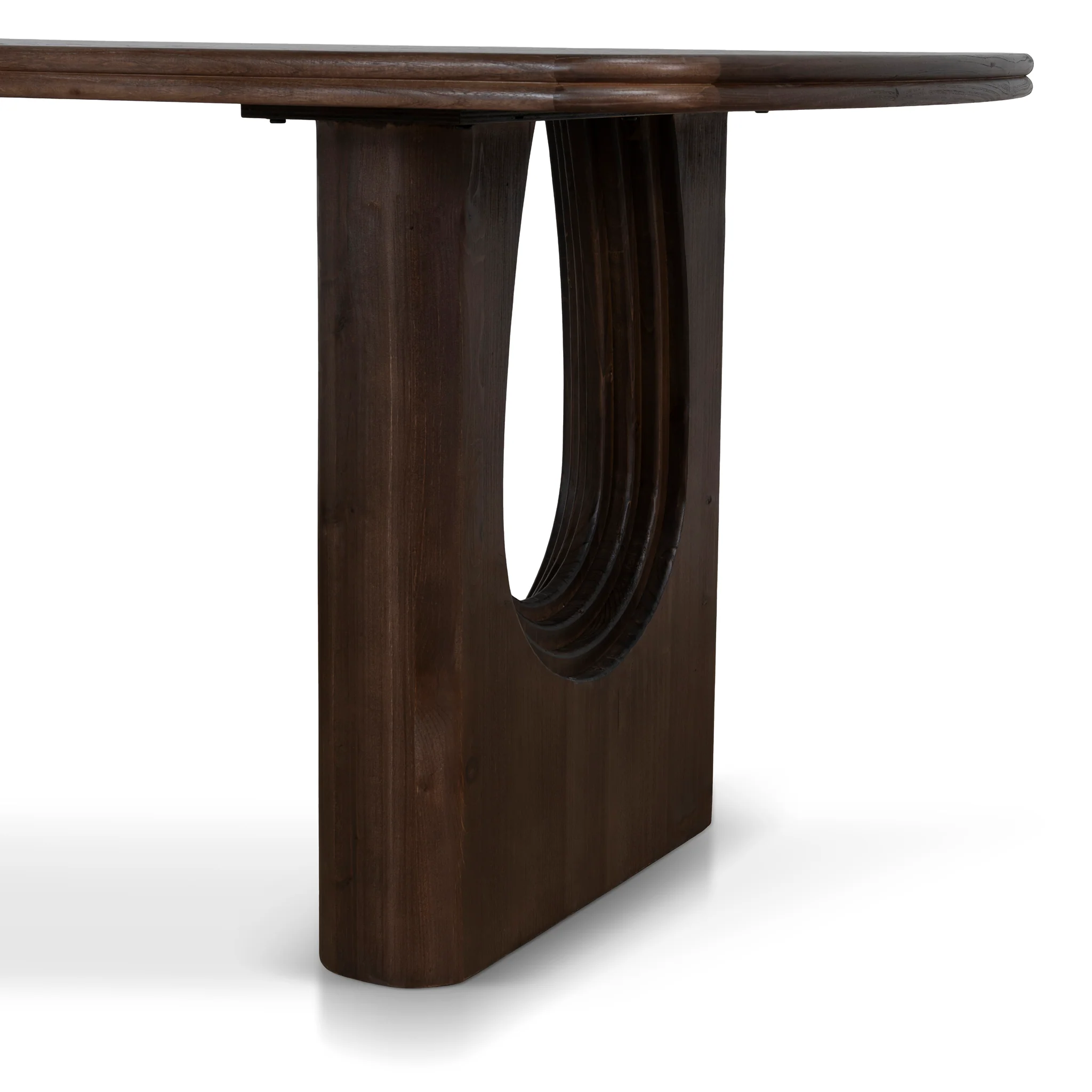 CDT10906-NI 1.8m Elm Dining Table - Walnut - Image 6