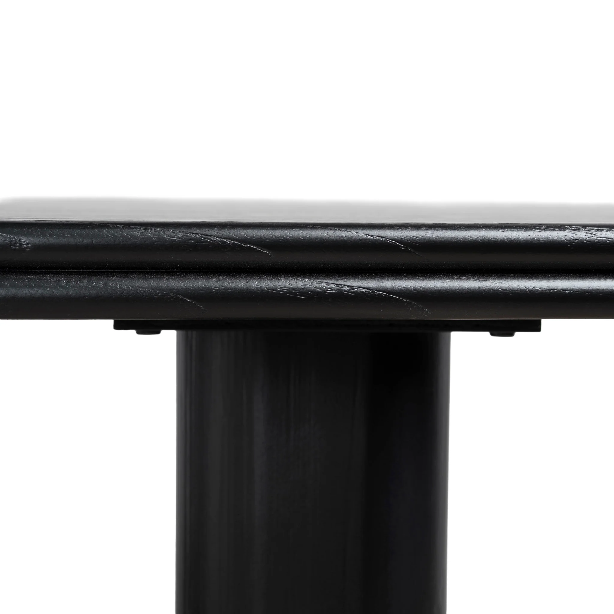 CDT10907-NI 1.8m Elm Dining Table - Full Black - Image 6