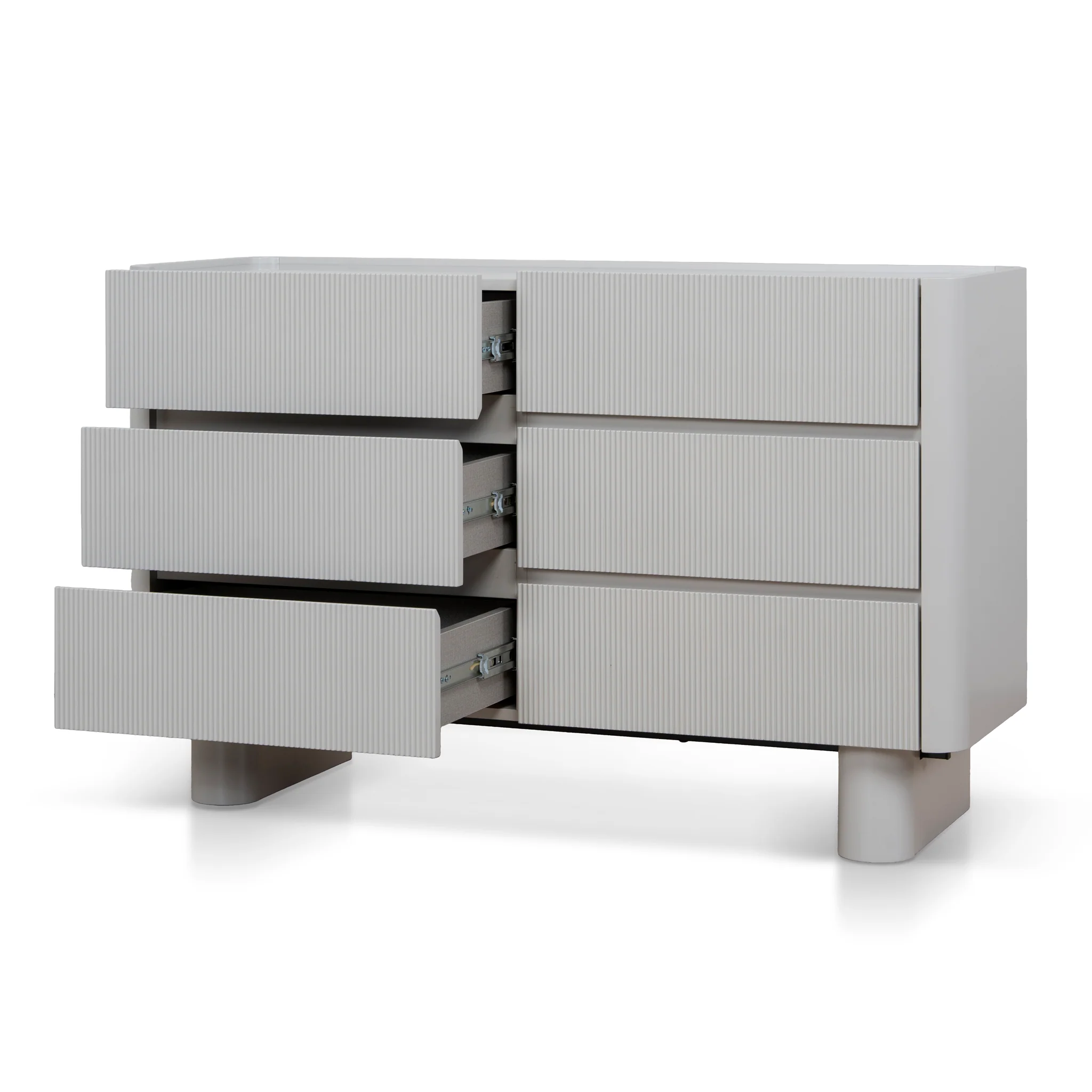 CDT10963-IG 1.2m Chest of Drawer - Warm Grey - Image 3