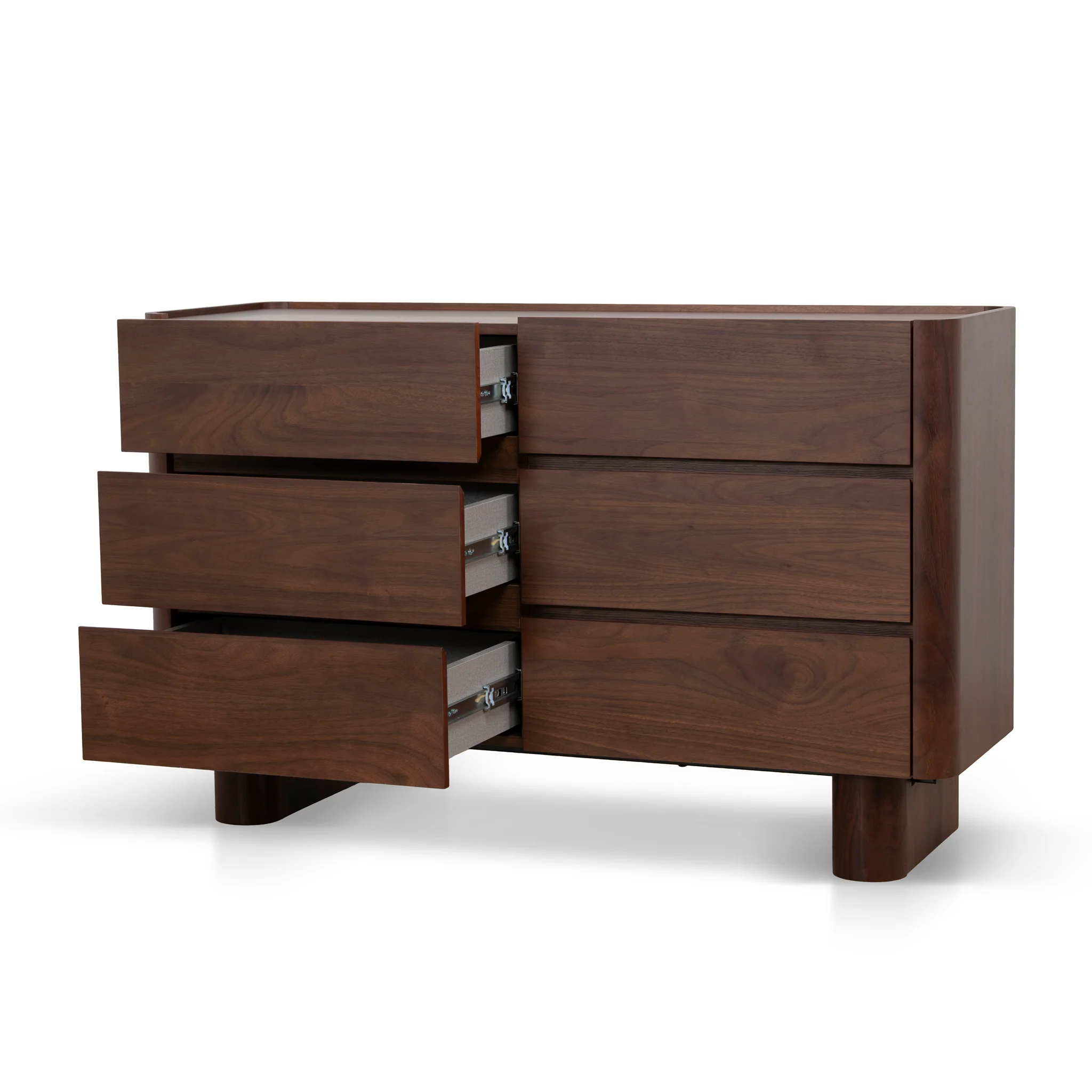 CDT10964-IG 1.2m Chest of Drawer - Walnut - Image 3