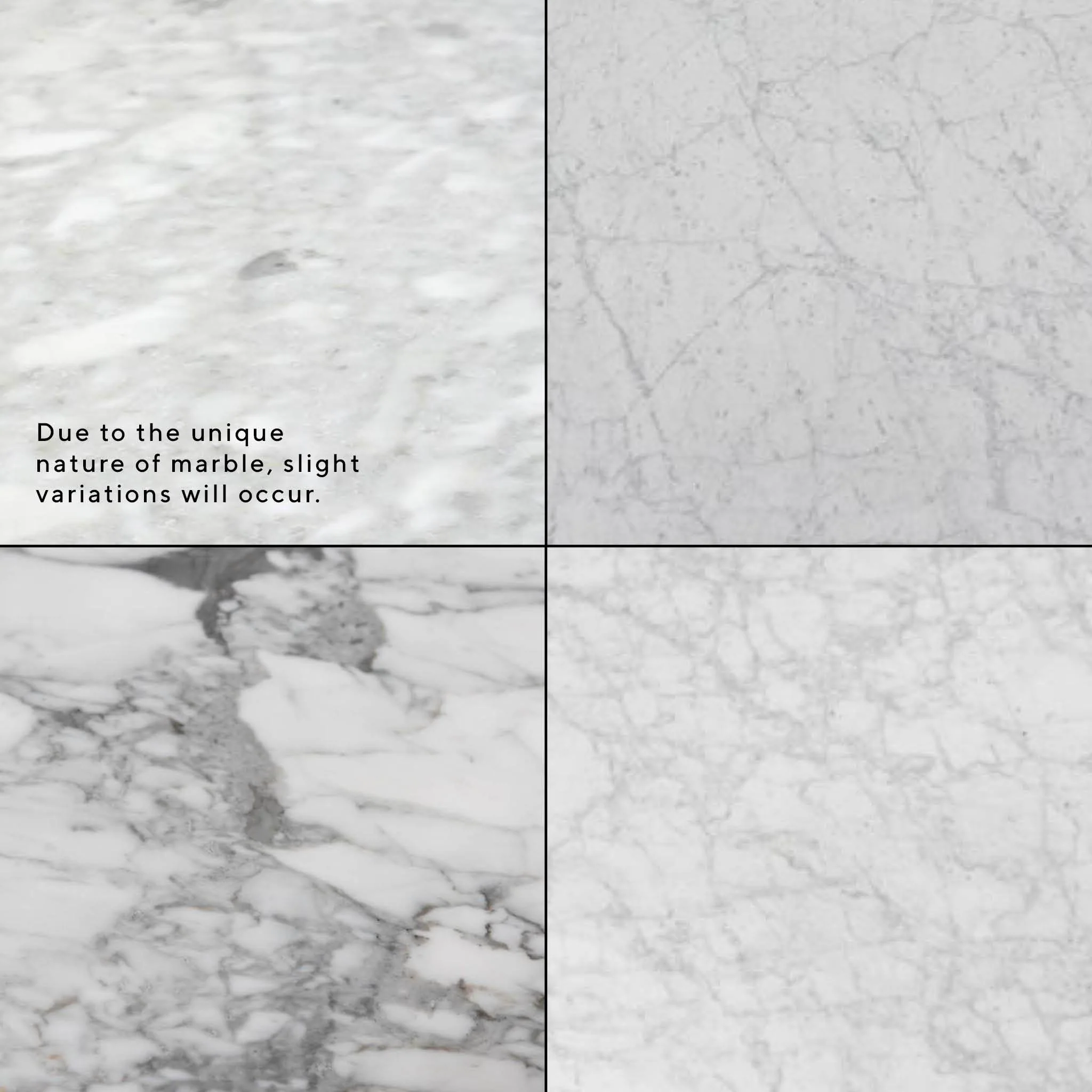 CDT112A Marble Dining Table 90cm - Aluminium - Image 3