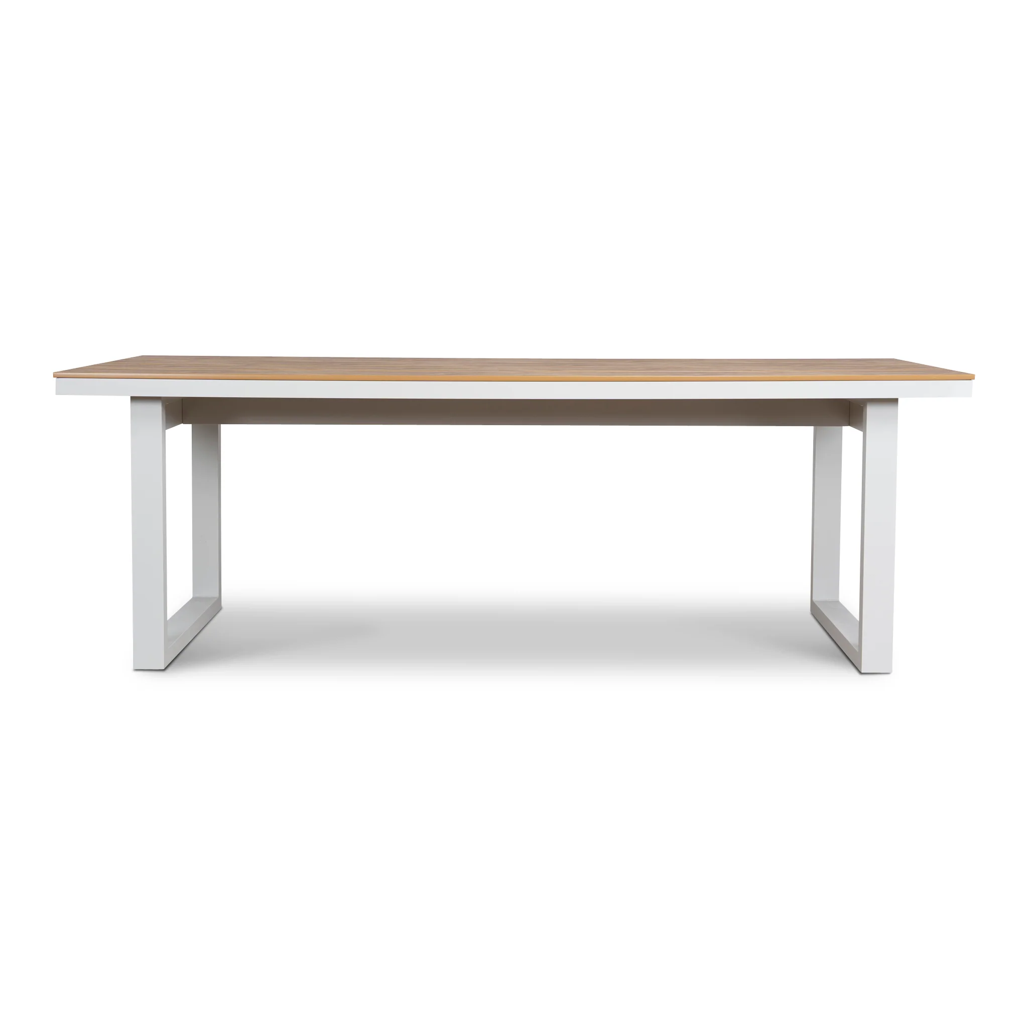 CDT12052-ID 2.3m Sand White Outdoor Dining Table - Natural - Image 2