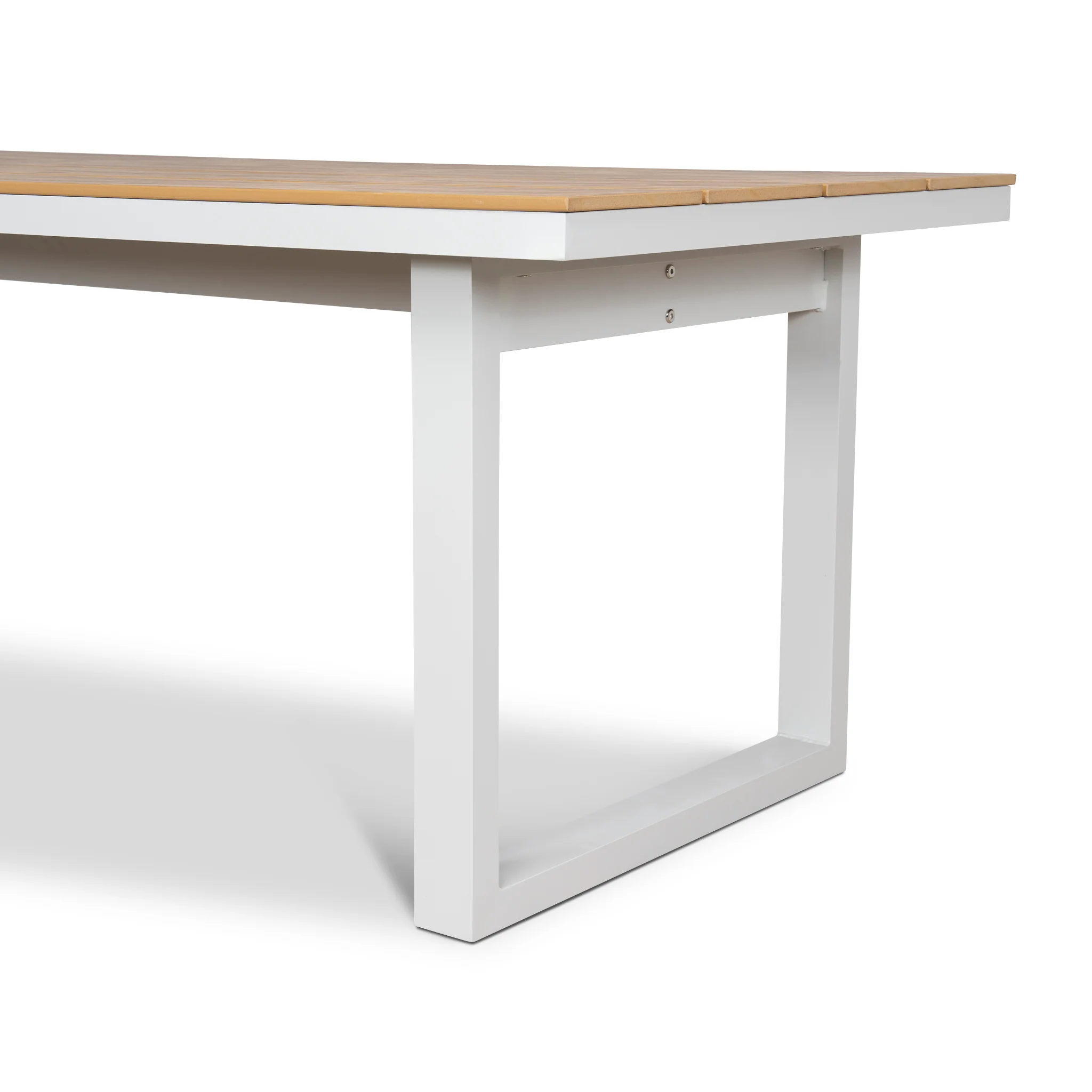 CDT12052-ID 2.3m Sand White Outdoor Dining Table - Natural - Image 6