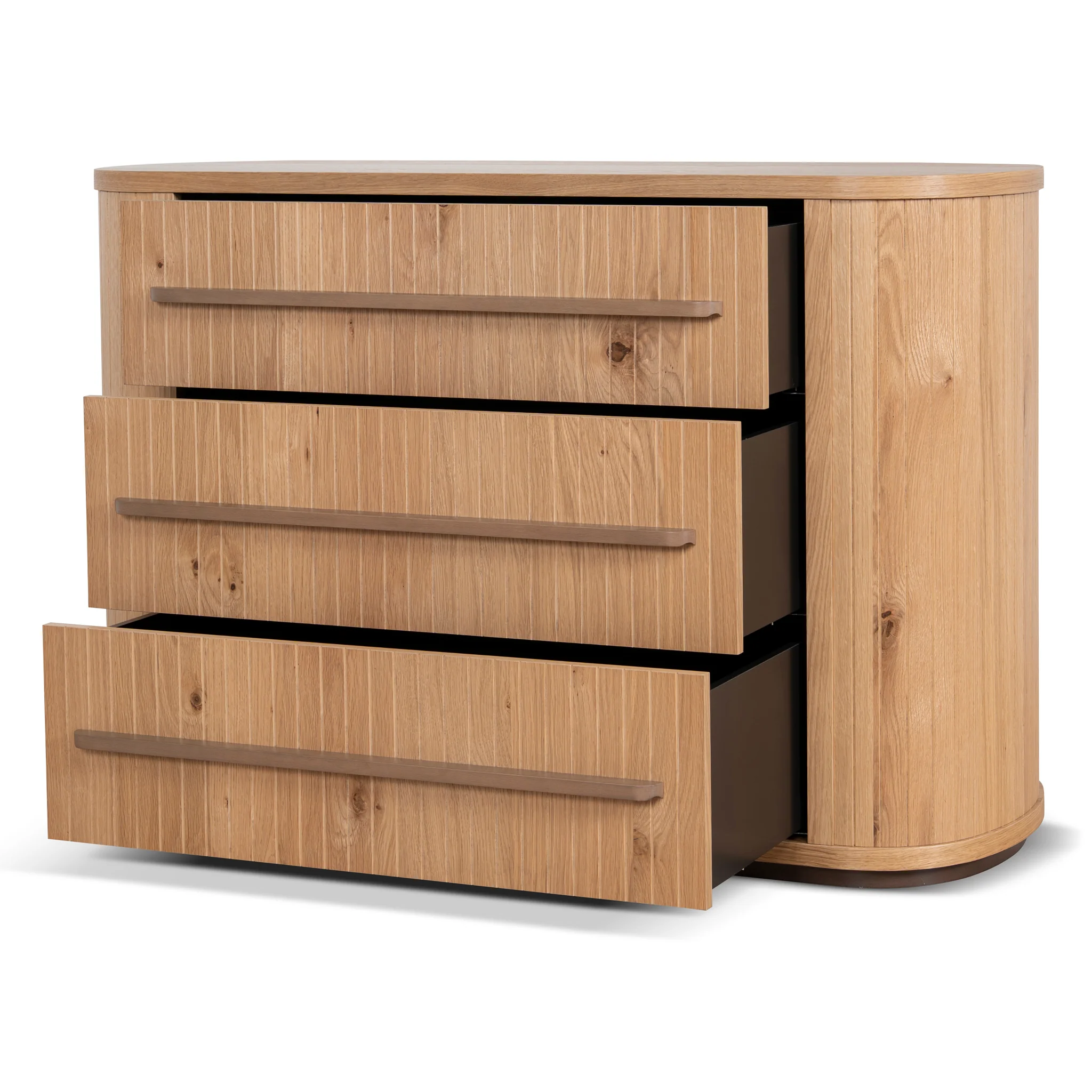 CDT12111-VN Chest of 3 Drawers - Knotty Oak - Image 3