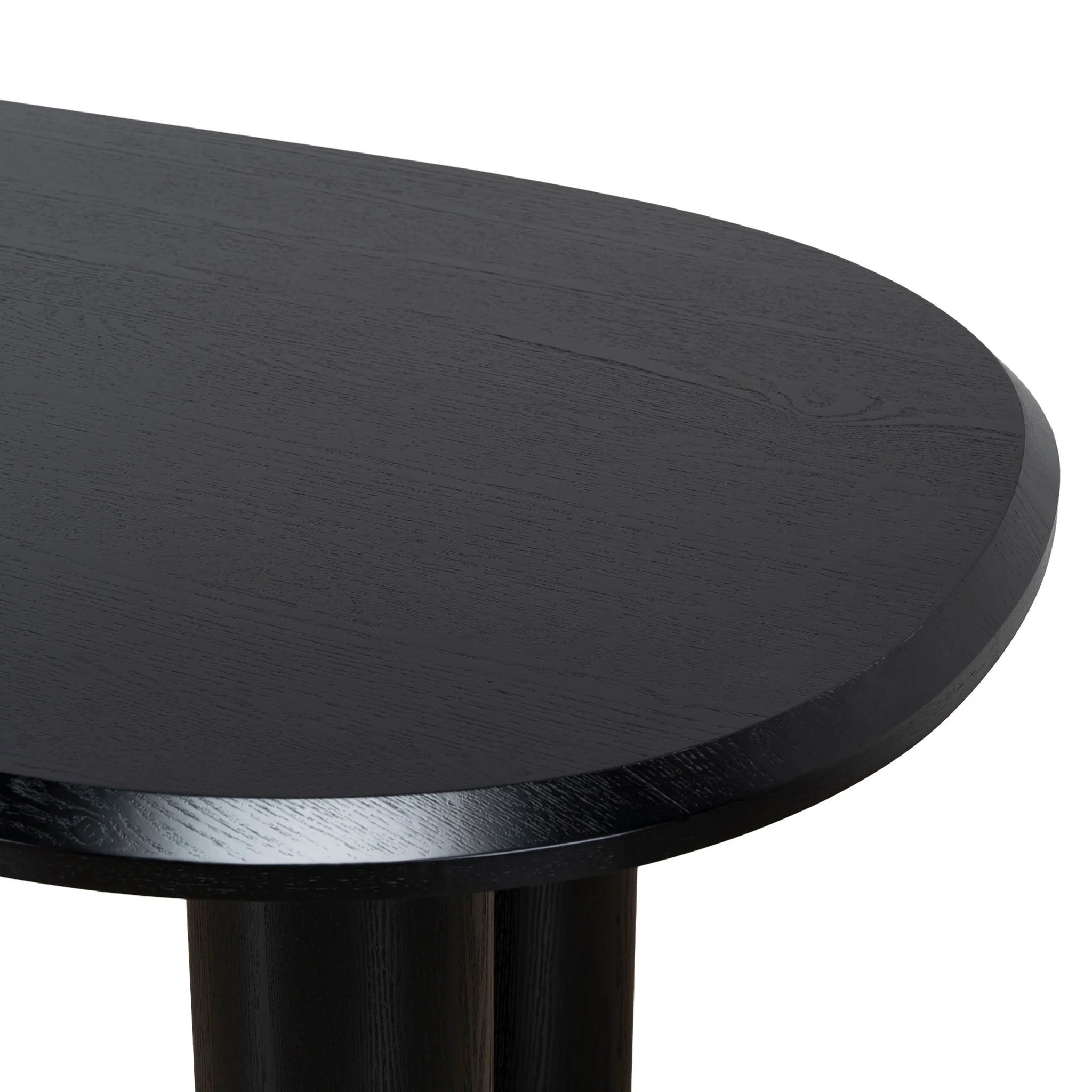 CDT12128-CI 2.1m Oval Dining Table - Full Black - Image 12