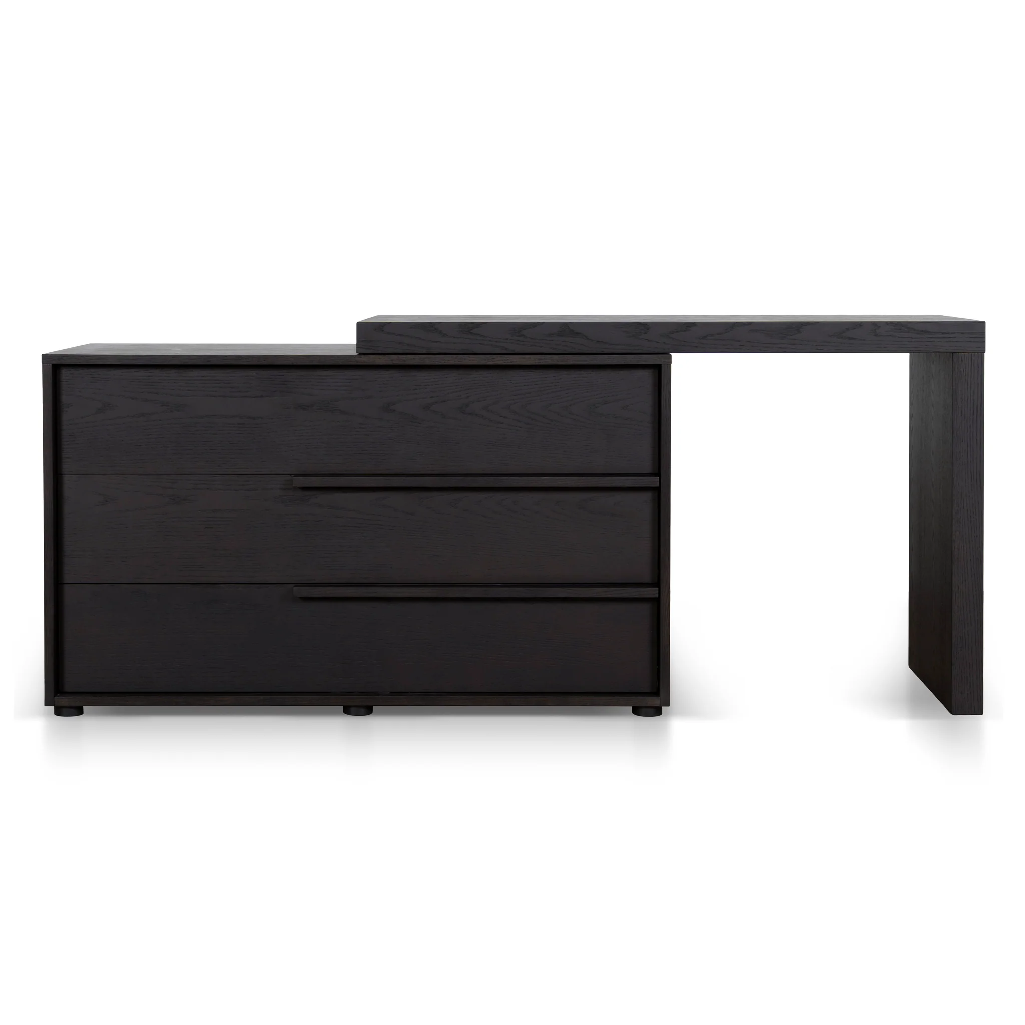 CDT12138-BB Extendable Dresser Unit - Dark Walnut - Image 2