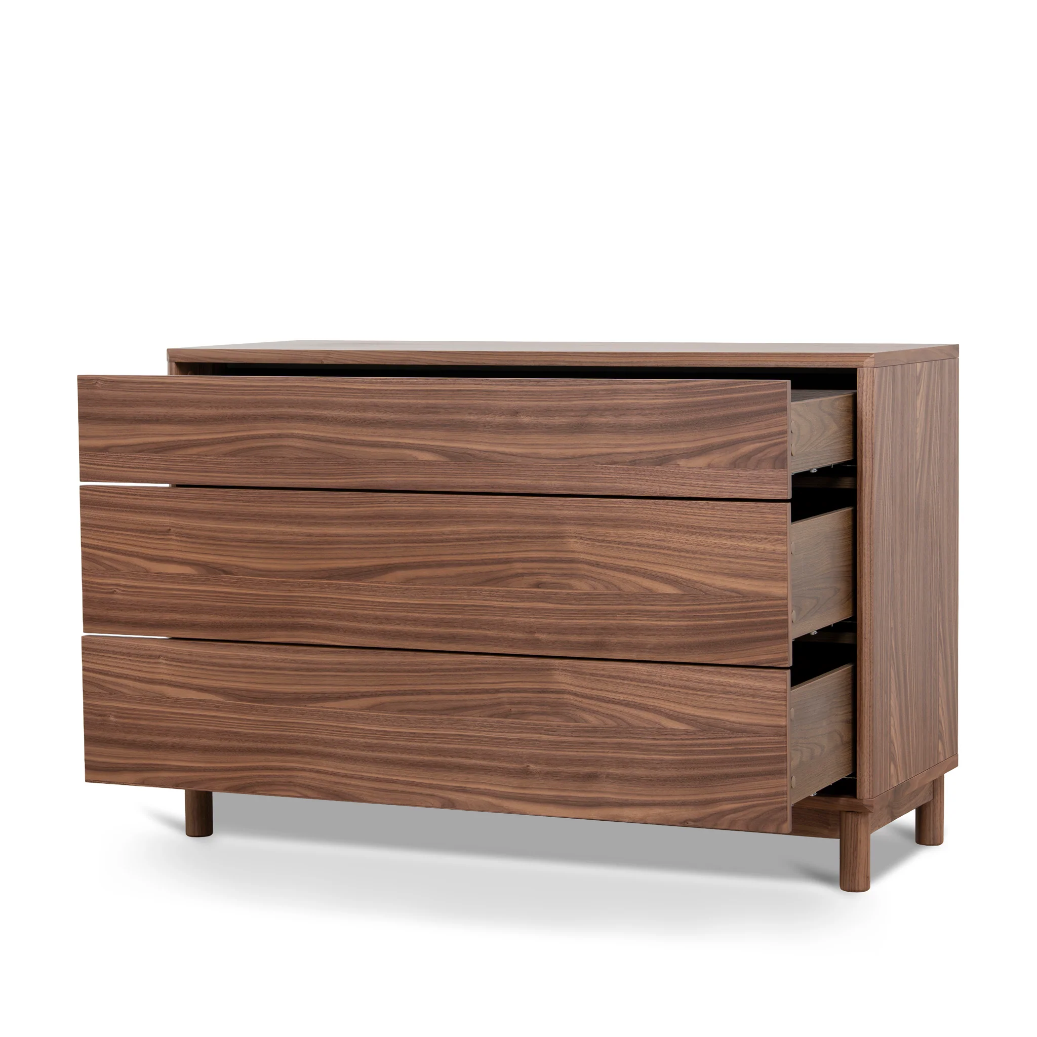 CDT12278-CN 3 Drawers Dresser Unit - Walnut - Image 3