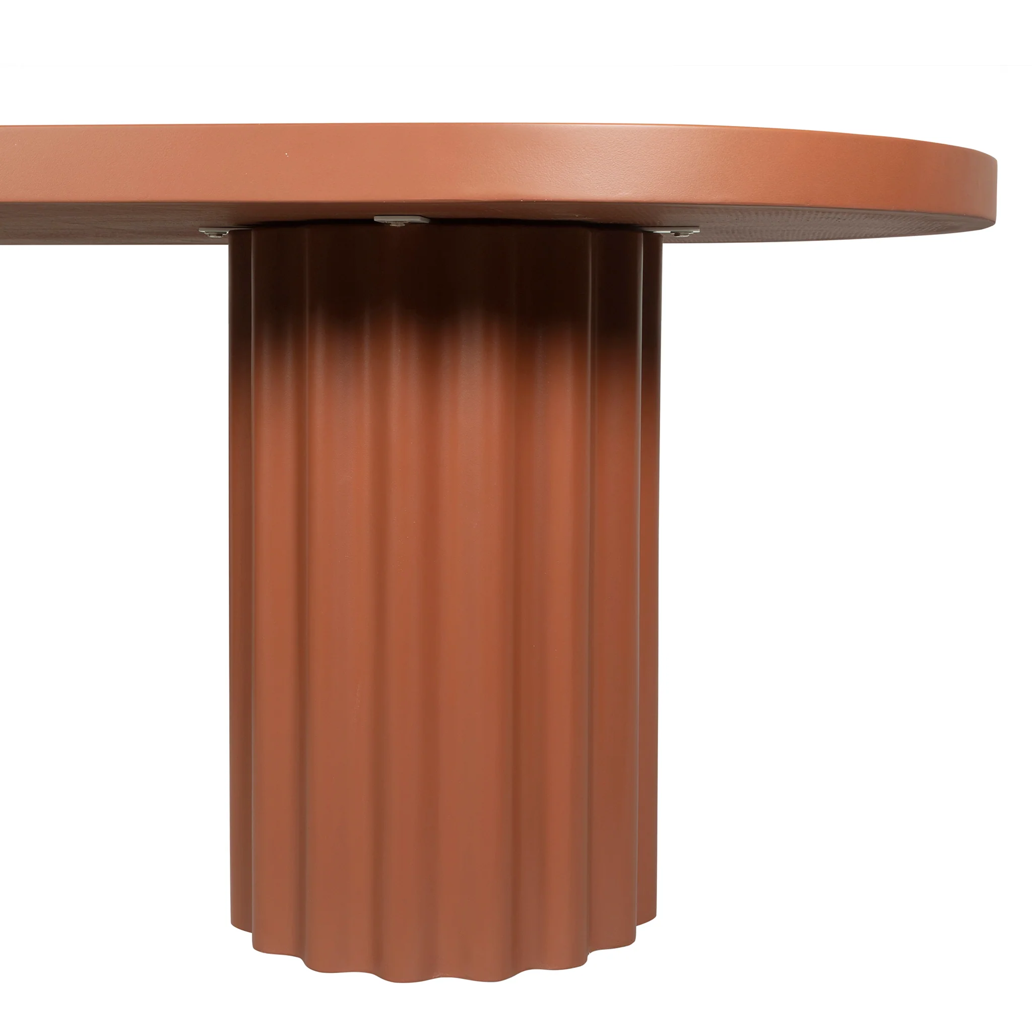 CDT12289-CO 2.4m Concrete Dining Table - Terracotta - Image 7