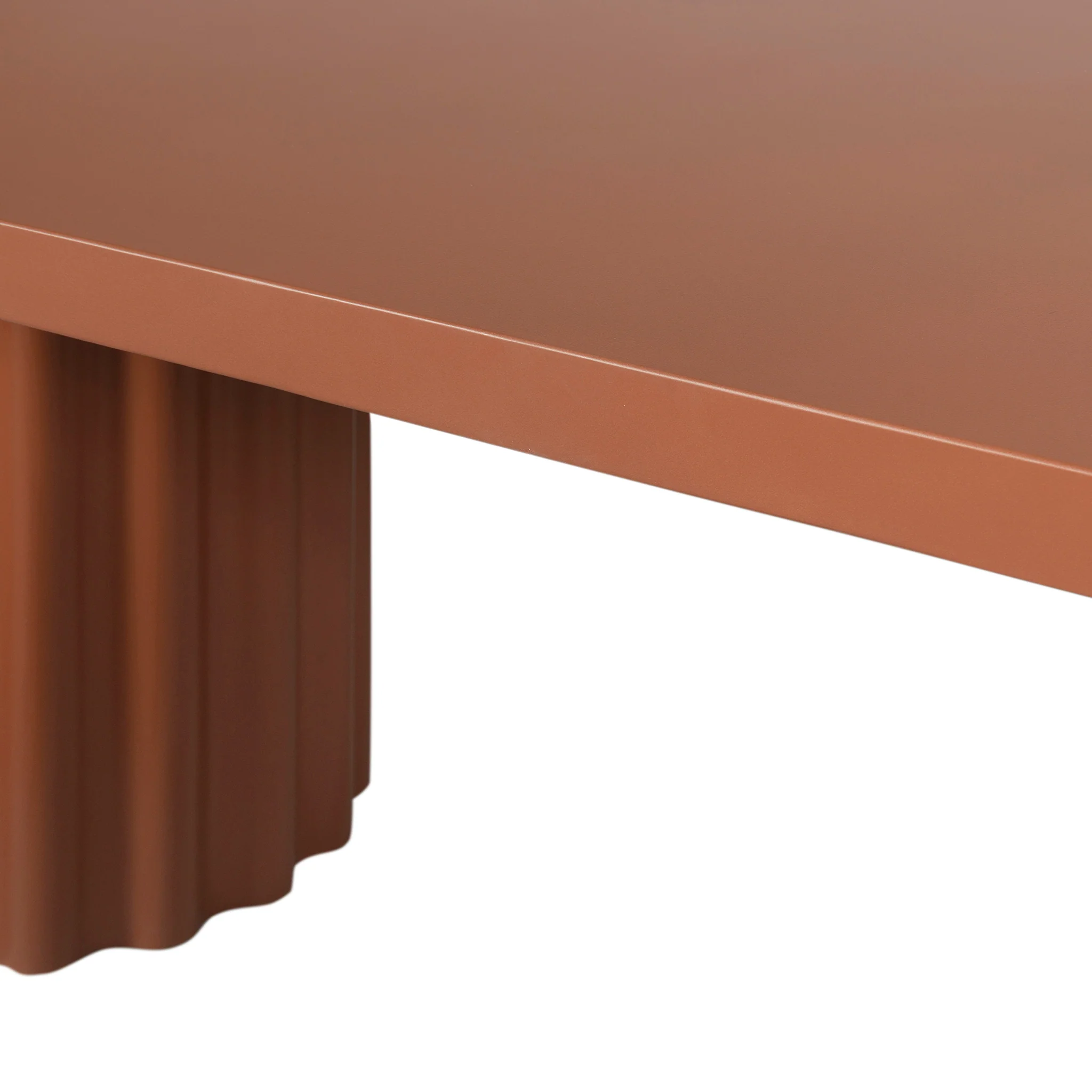 CDT12289-CO 2.4m Concrete Dining Table - Terracotta - Image 8