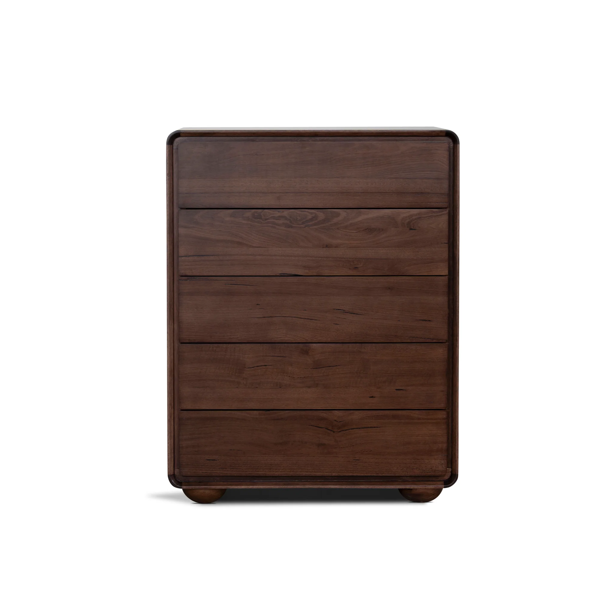 CDT12351-AW Tallboy Drawer Chest - Walnut - Image 2