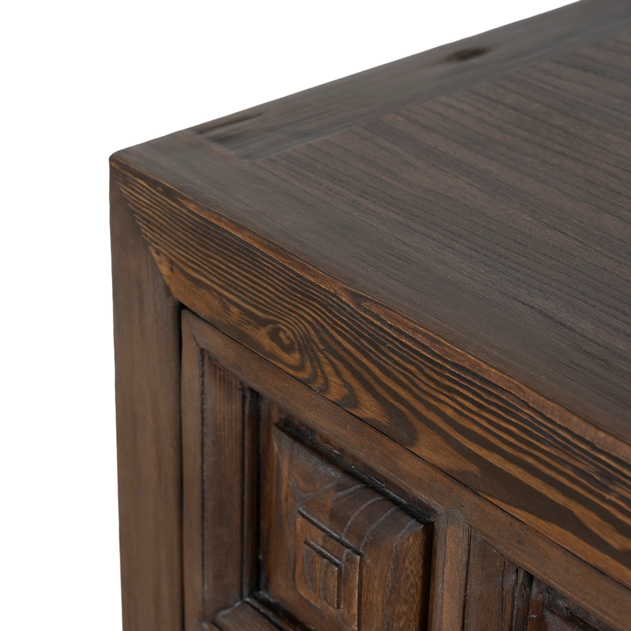 CDT12528-NA 1.83m Elm Sideboard Unit - Dark brown - Image 13