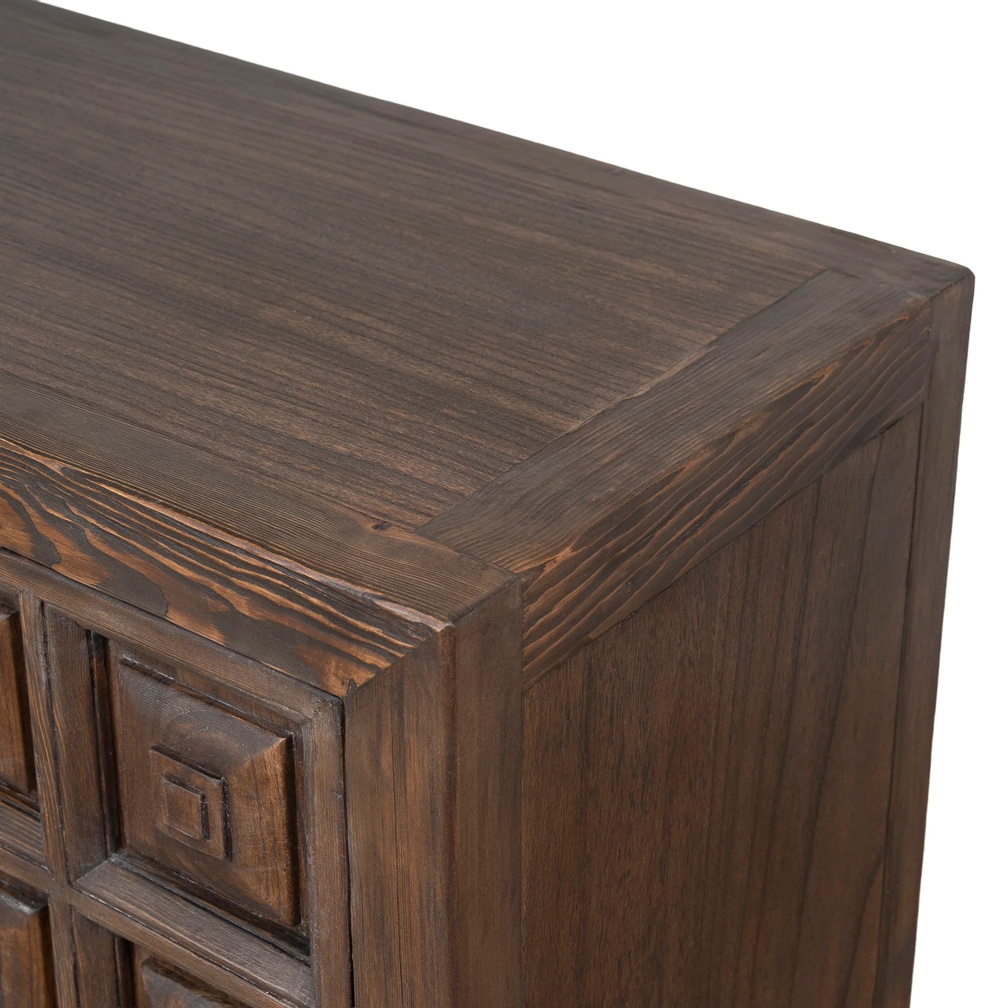 CDT12528-NA 1.83m Elm Sideboard Unit - Dark brown - Image 14