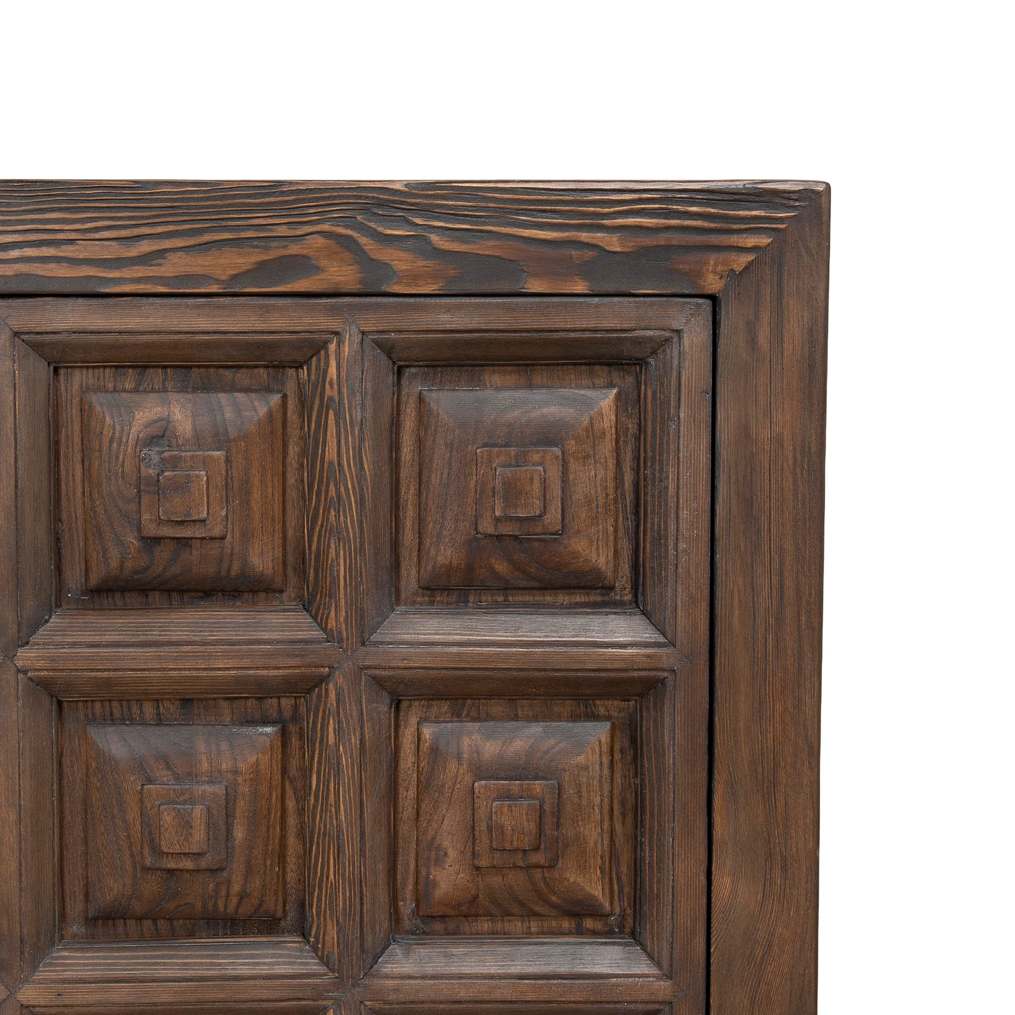 CDT12528-NA 1.83m Elm Sideboard Unit - Dark brown - Image 7