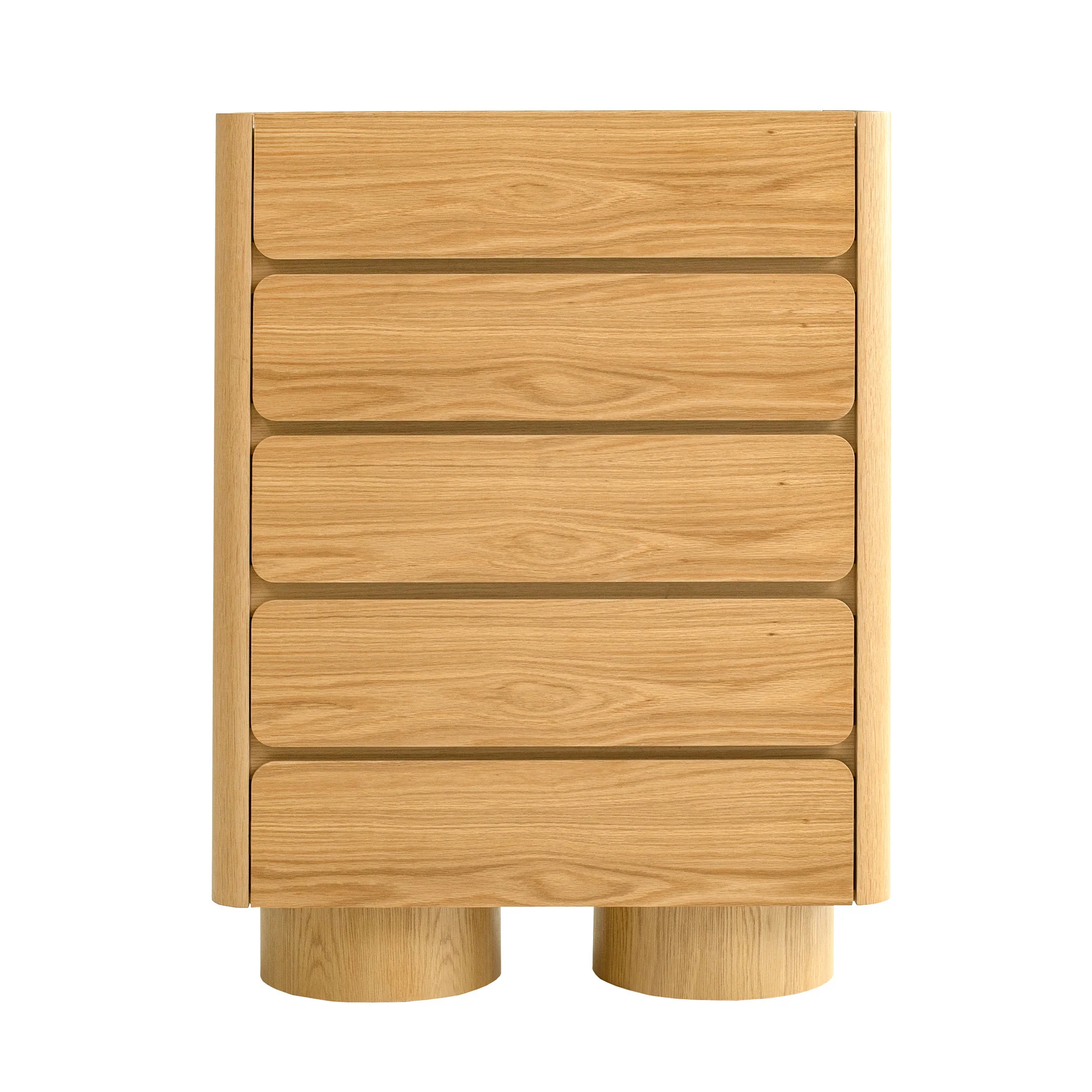 CDT12555-IG Stone Top Tallboy Drawer - Natural - Image 2