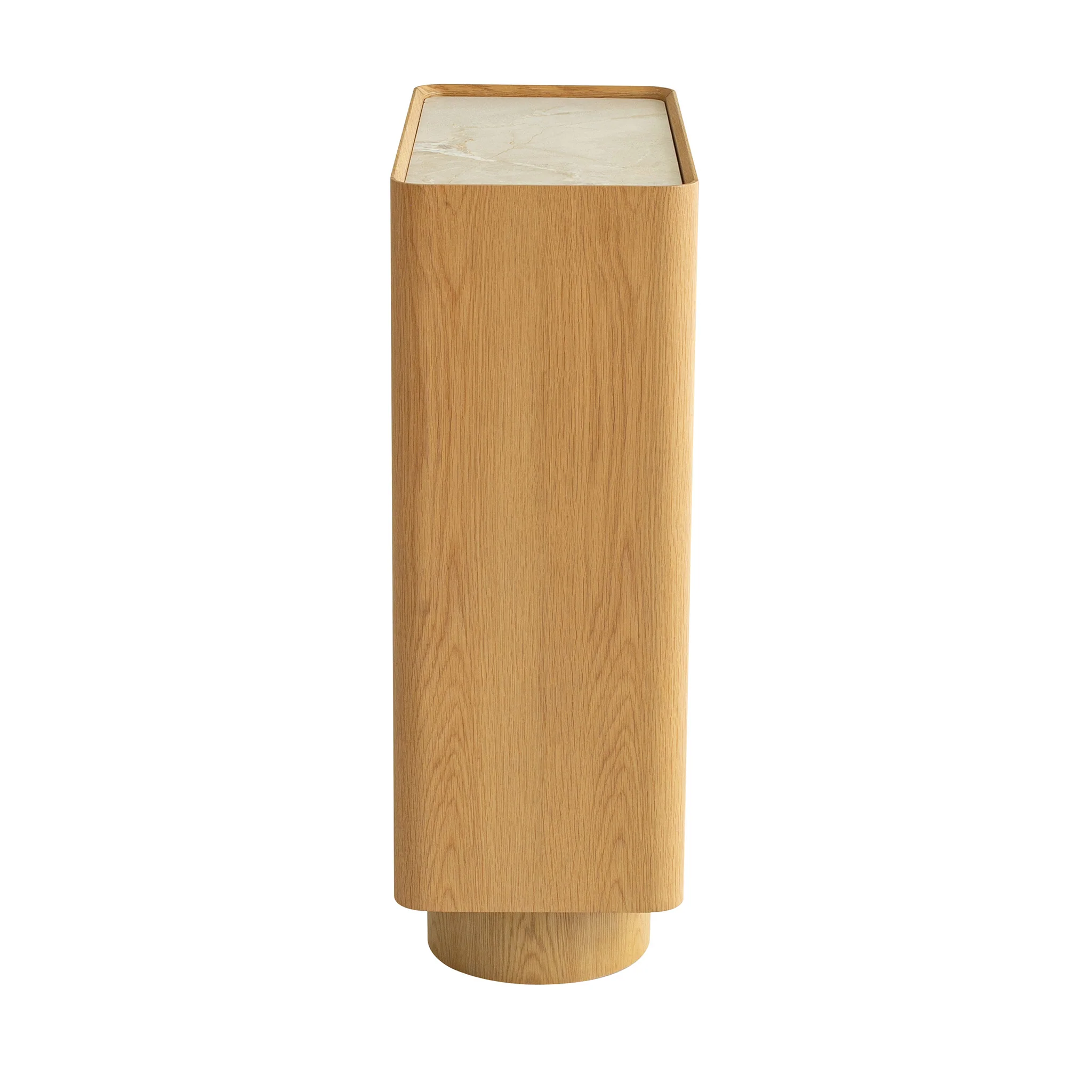 CDT12555-IG Stone Top Tallboy Drawer - Natural - Image 4