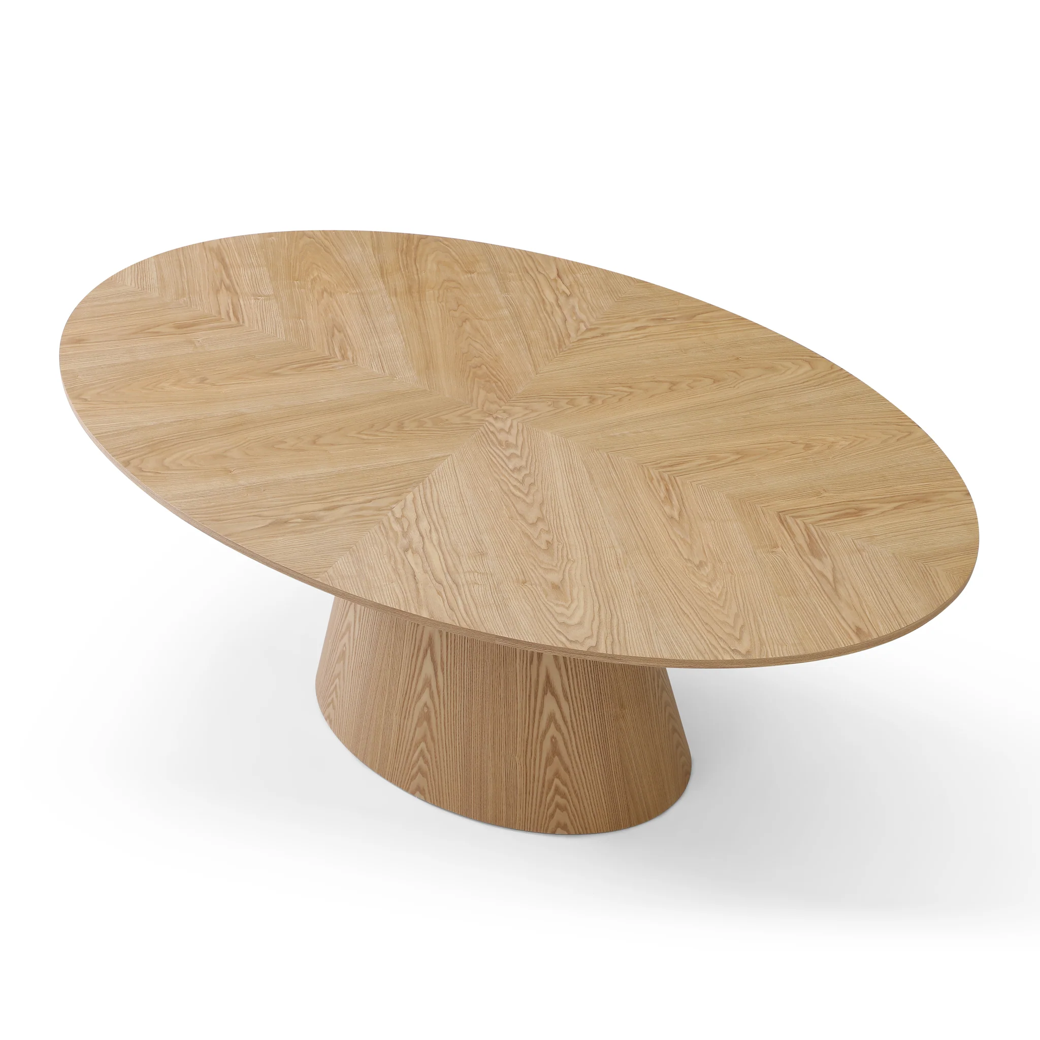 CDT12714-RX 1.83m Oval Dining Table - Ash Natural - Image 3