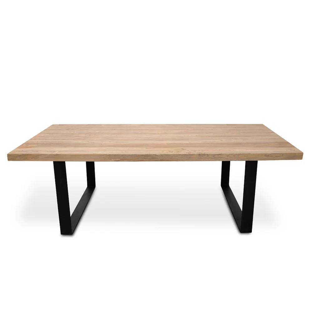 CDT2241 Reclaimed Dining Table 2.4m - Rustic Natural - Image 3