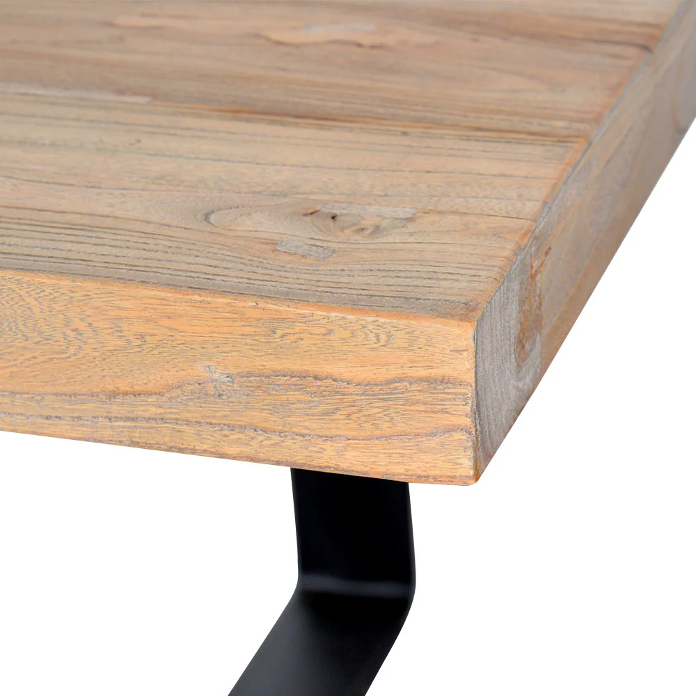 CDT2241 Reclaimed Dining Table 2.4m - Rustic Natural - Image 6